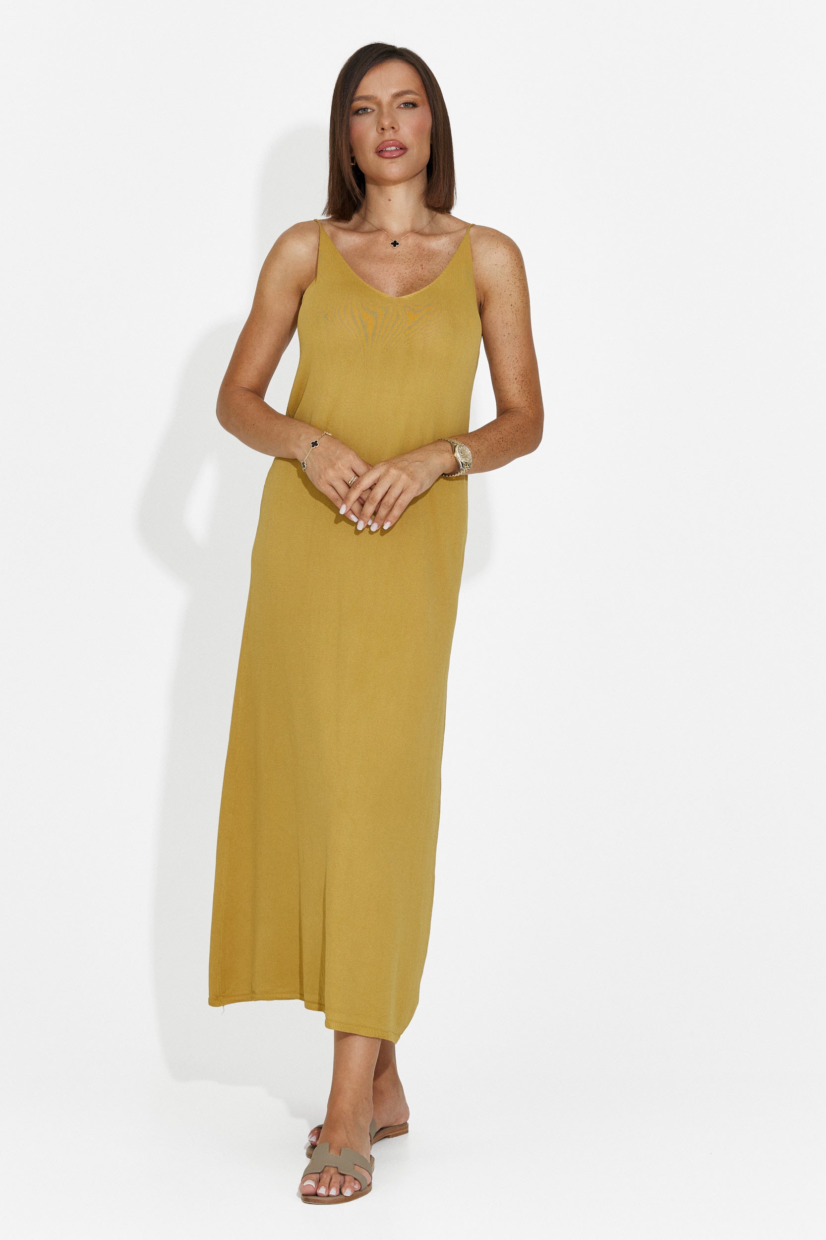 Rochie dama scurta galbena Liorna Bogas