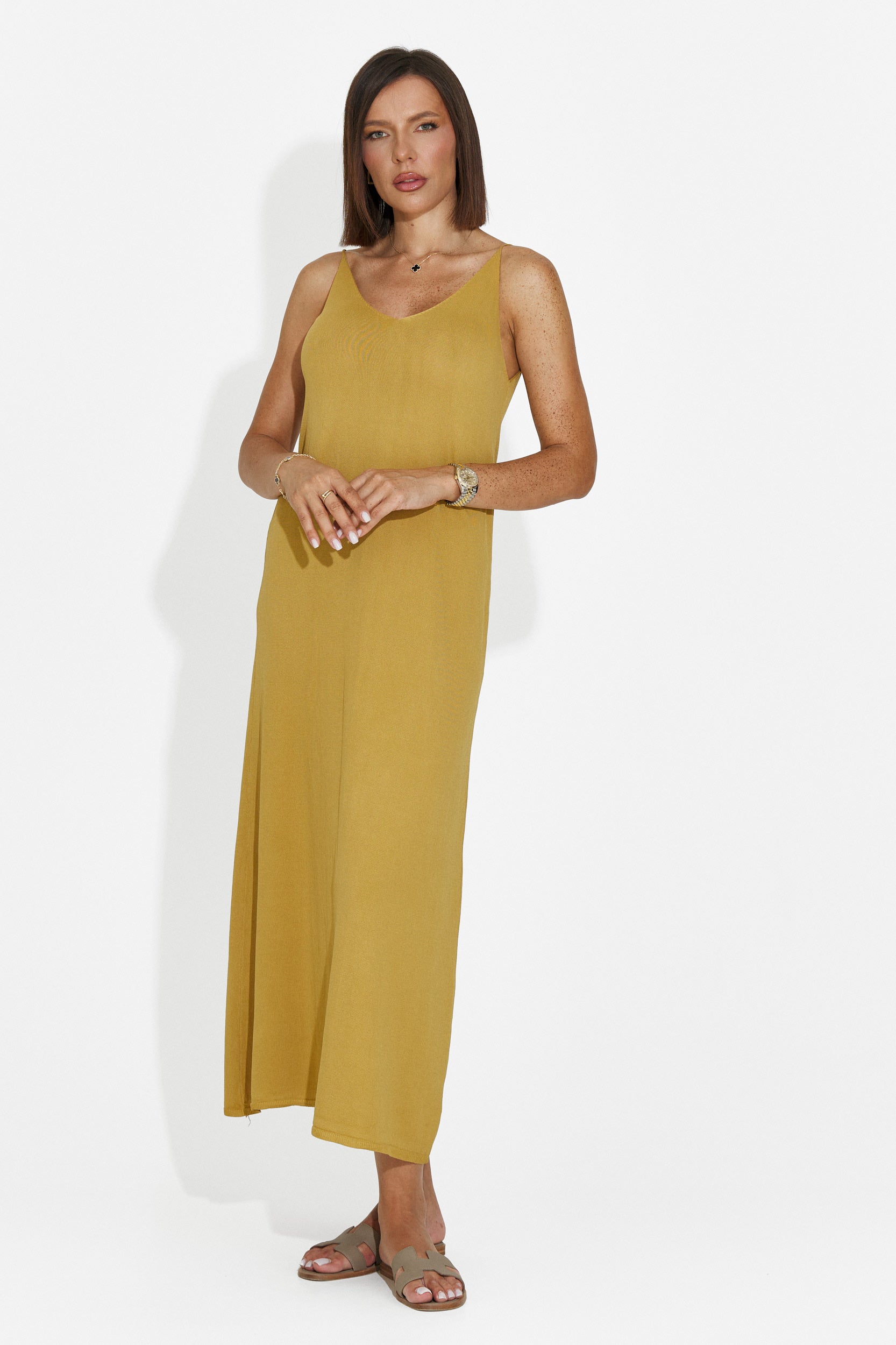 Rochie dama scurta galbena Liorna Bogas