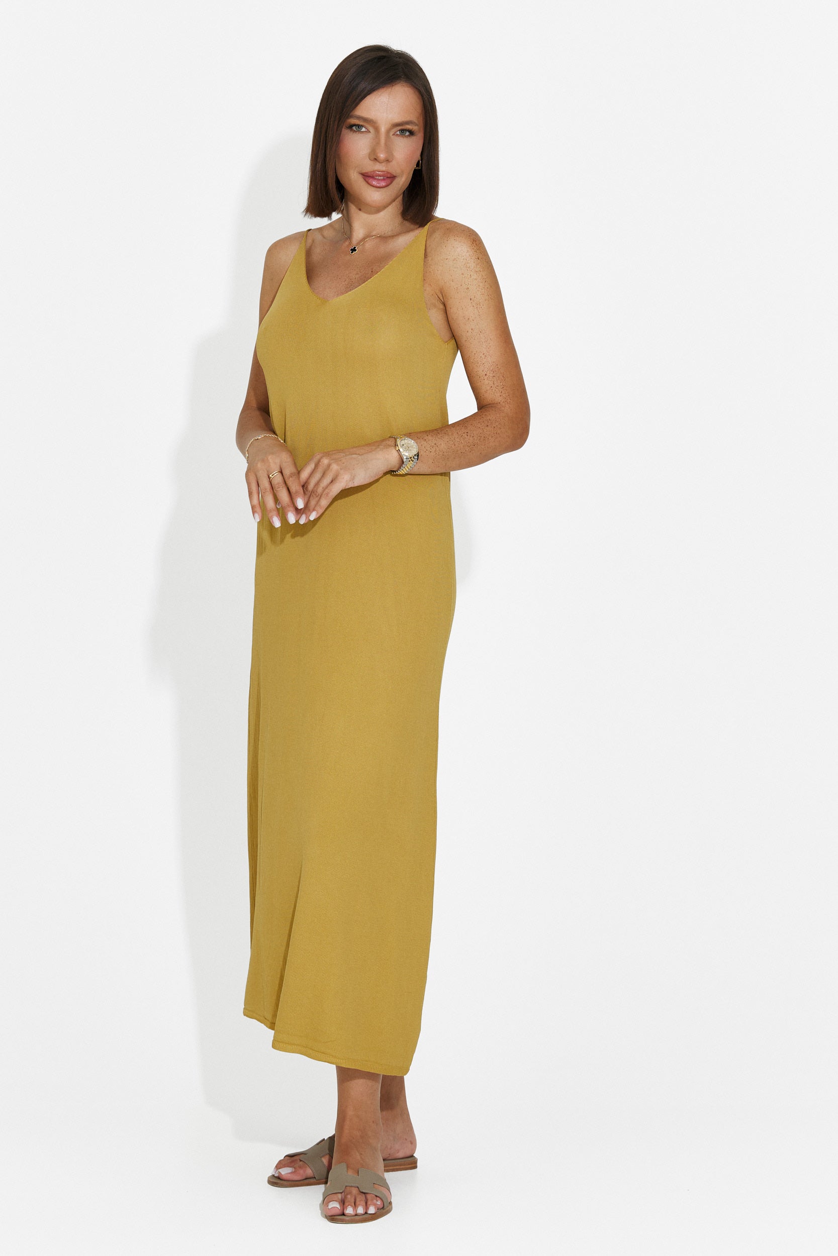 Rochie dama scurta galbena Liorna Bogas