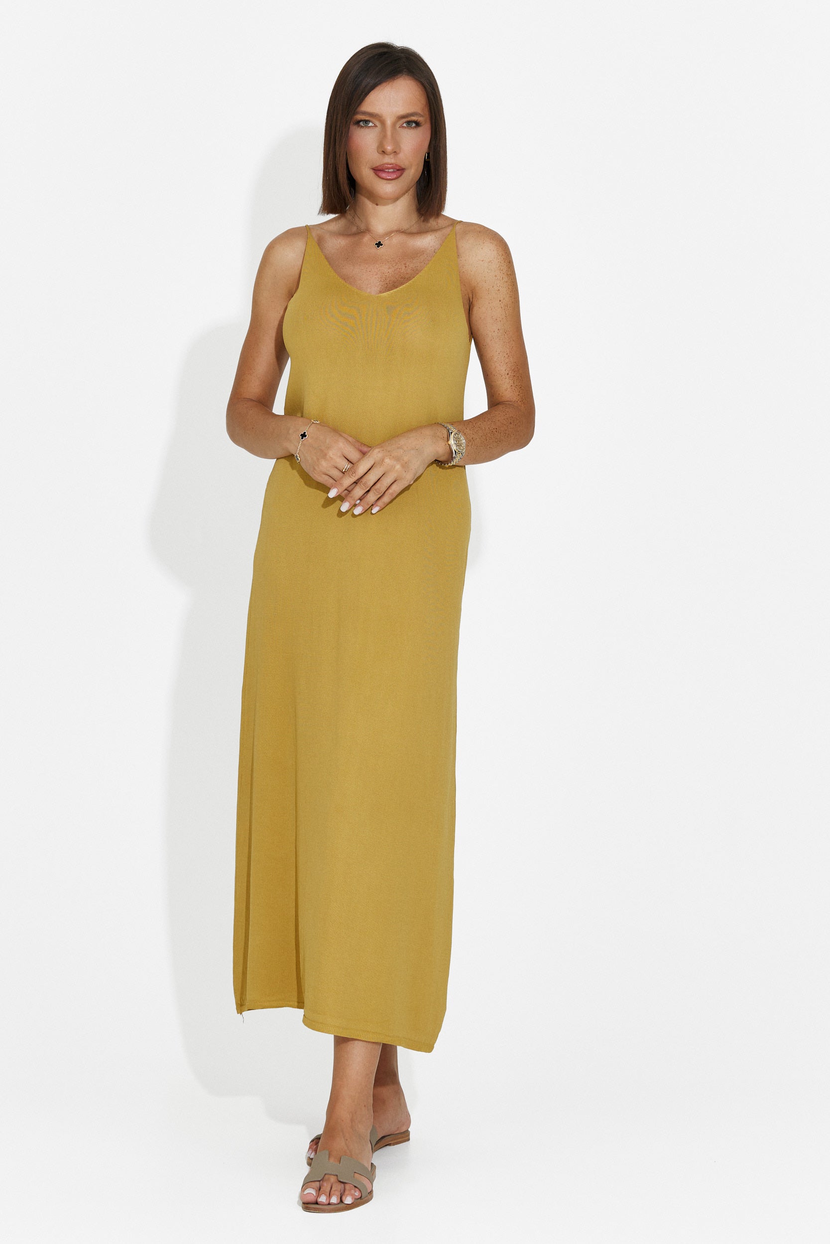 Rochie dama scurta galbena Liorna Bogas