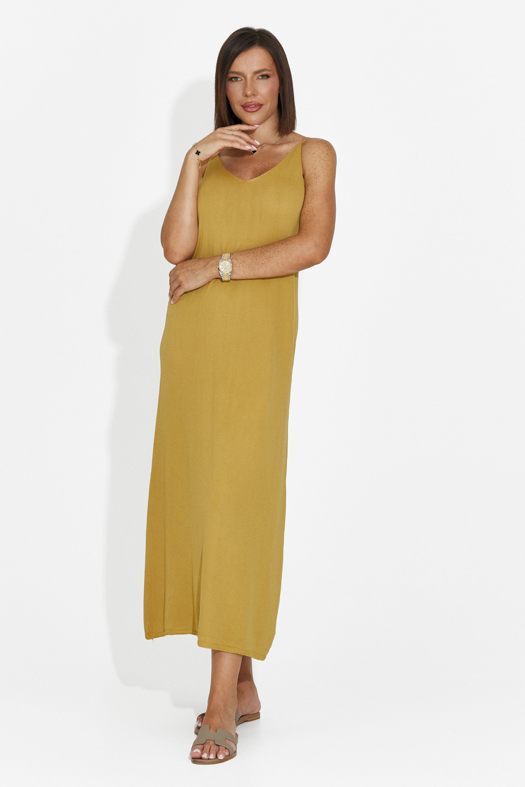 Rochie dama scurta galbena Liorna Bogas