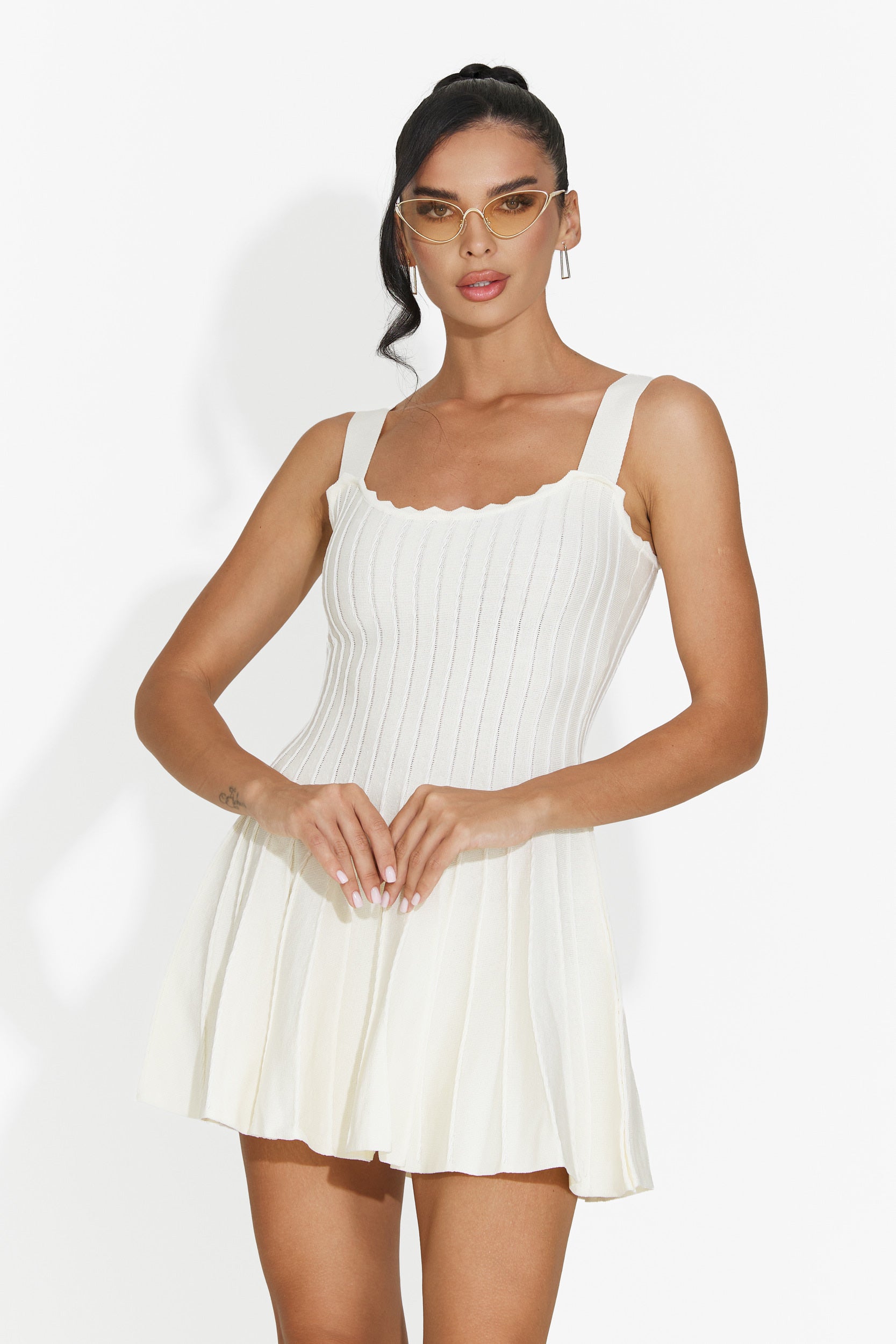 Rochie dama scurta galbena Sirinia Bogas