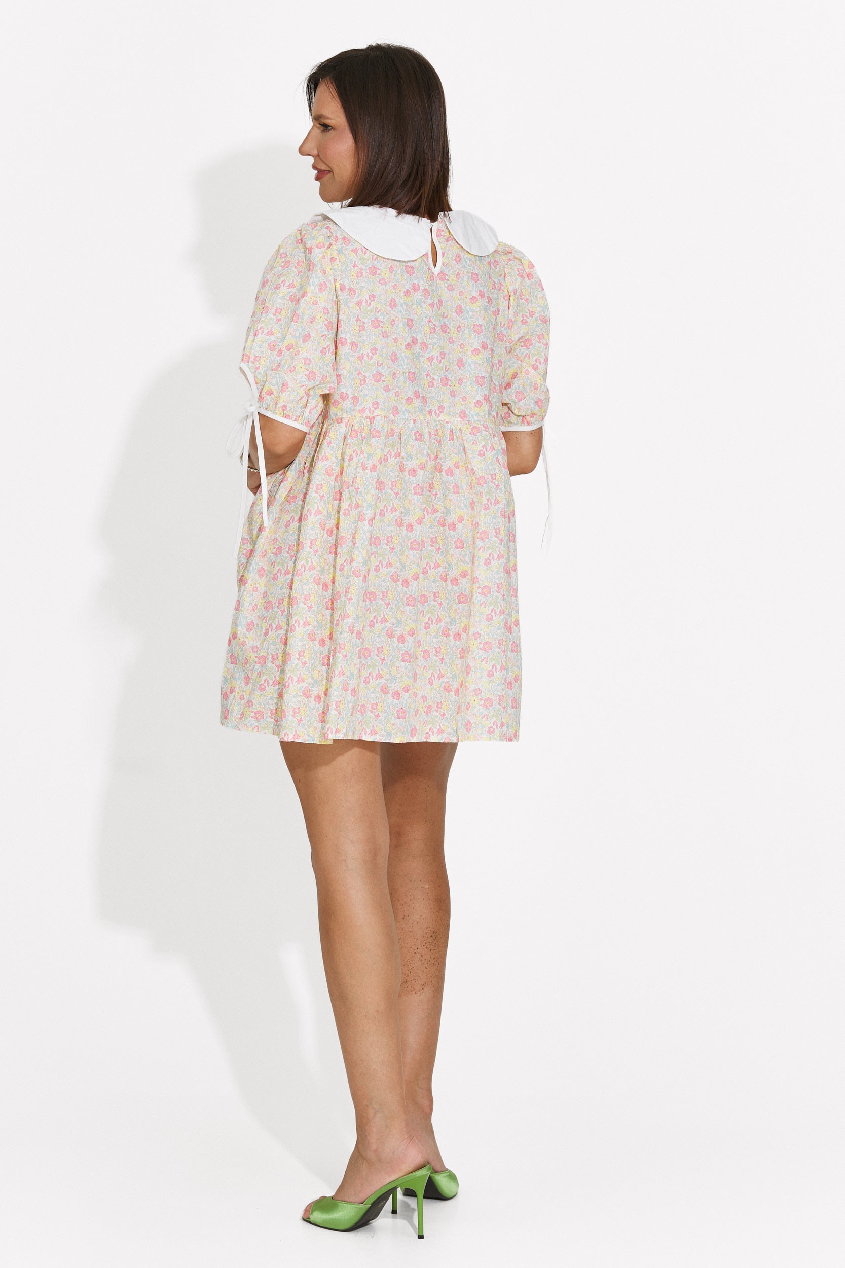 Rochie dama scurta galbena Zelenia Bogas