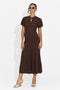 Rochie dama scurta maro Azania Bogas