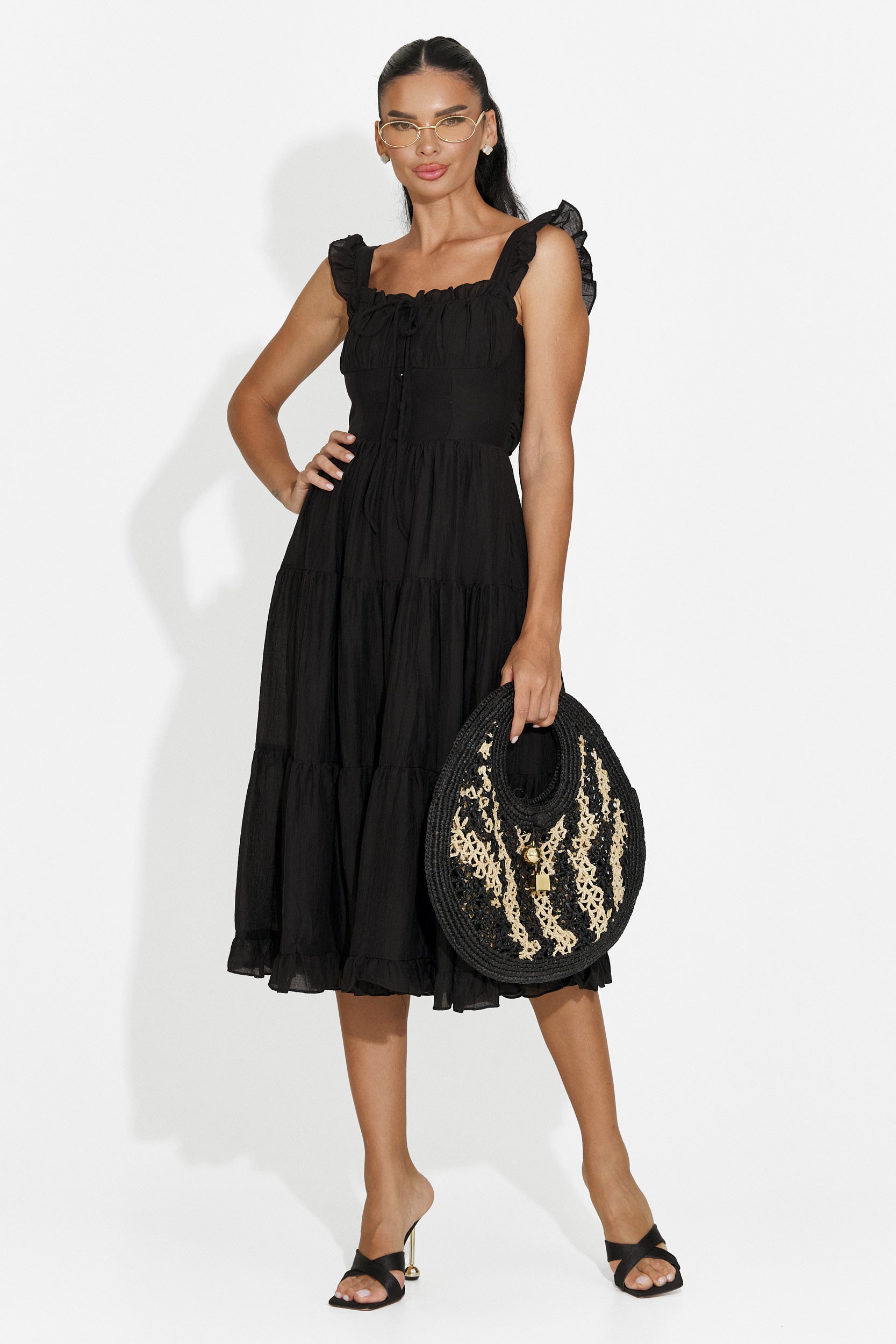 Rochie dama scurta neagra Camenia Bogas