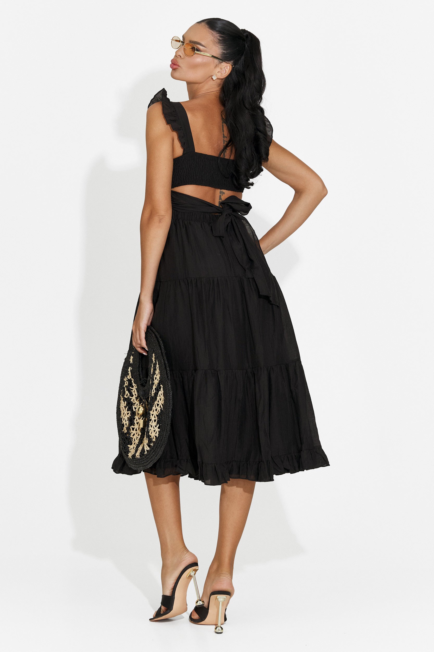 Rochie dama scurta neagra Camenia Bogas