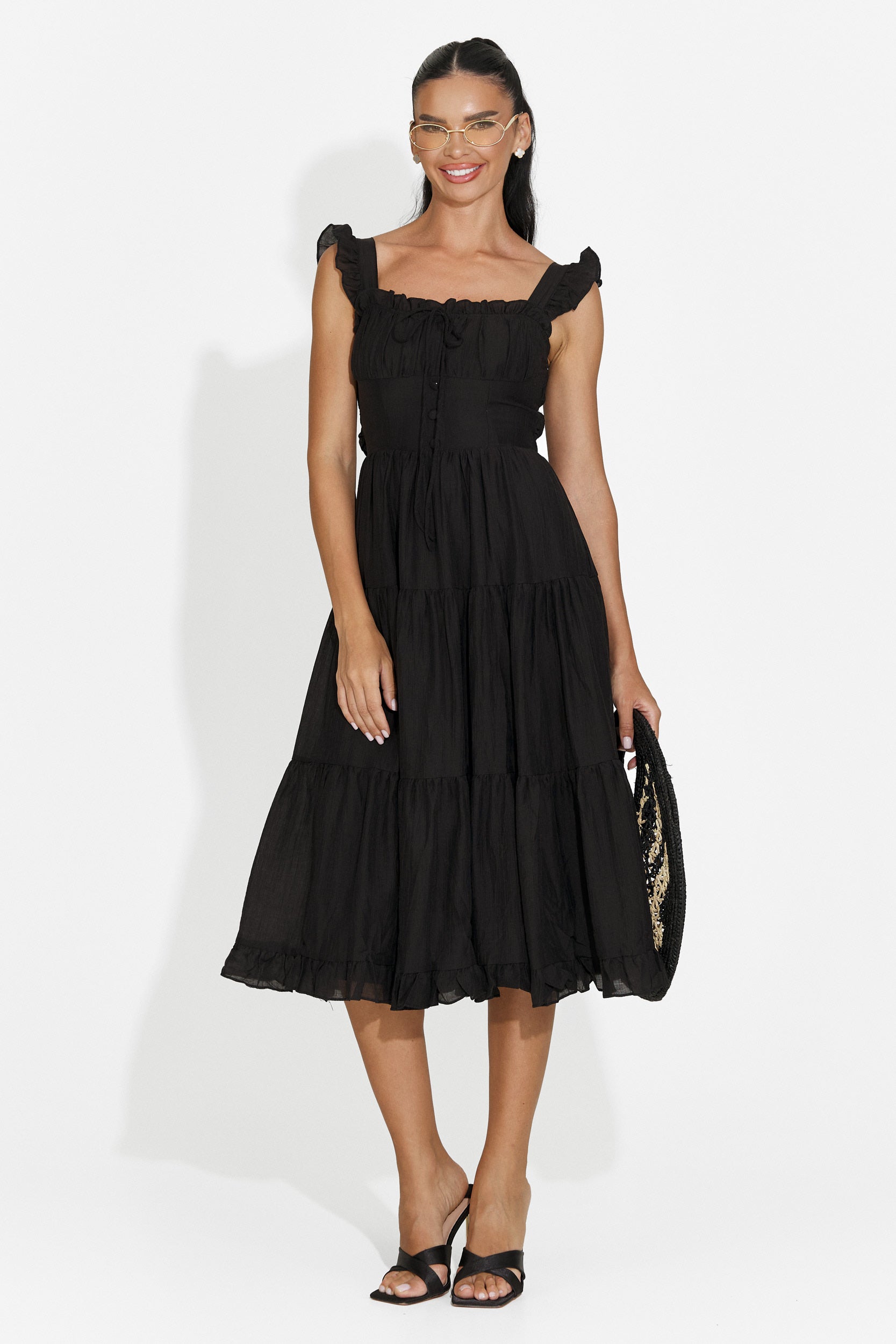 Rochie dama scurta neagra Camenia Bogas