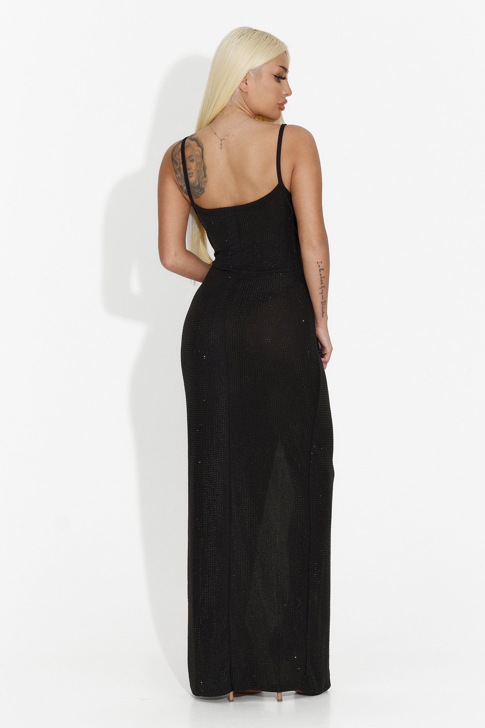 Rochie dama lunga neagra Hamysa Bogas