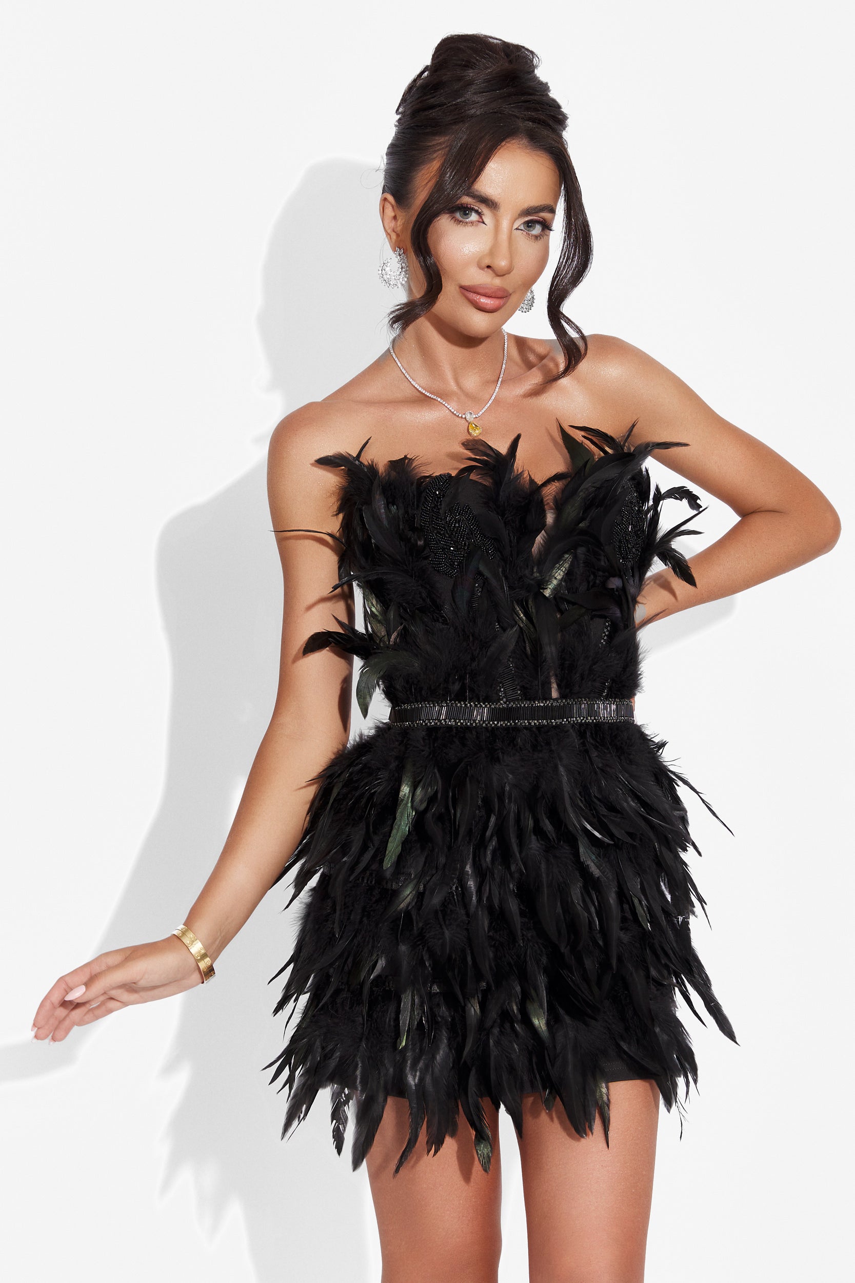 Rochie dama scurta neagra Indara Bogas