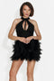 Rochie dama scurta neagra Isolde Bogas