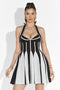 Rochie dama scurta neagra Letizia Bogas