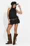 Rochie dama scurta neagra Rajan Bogas