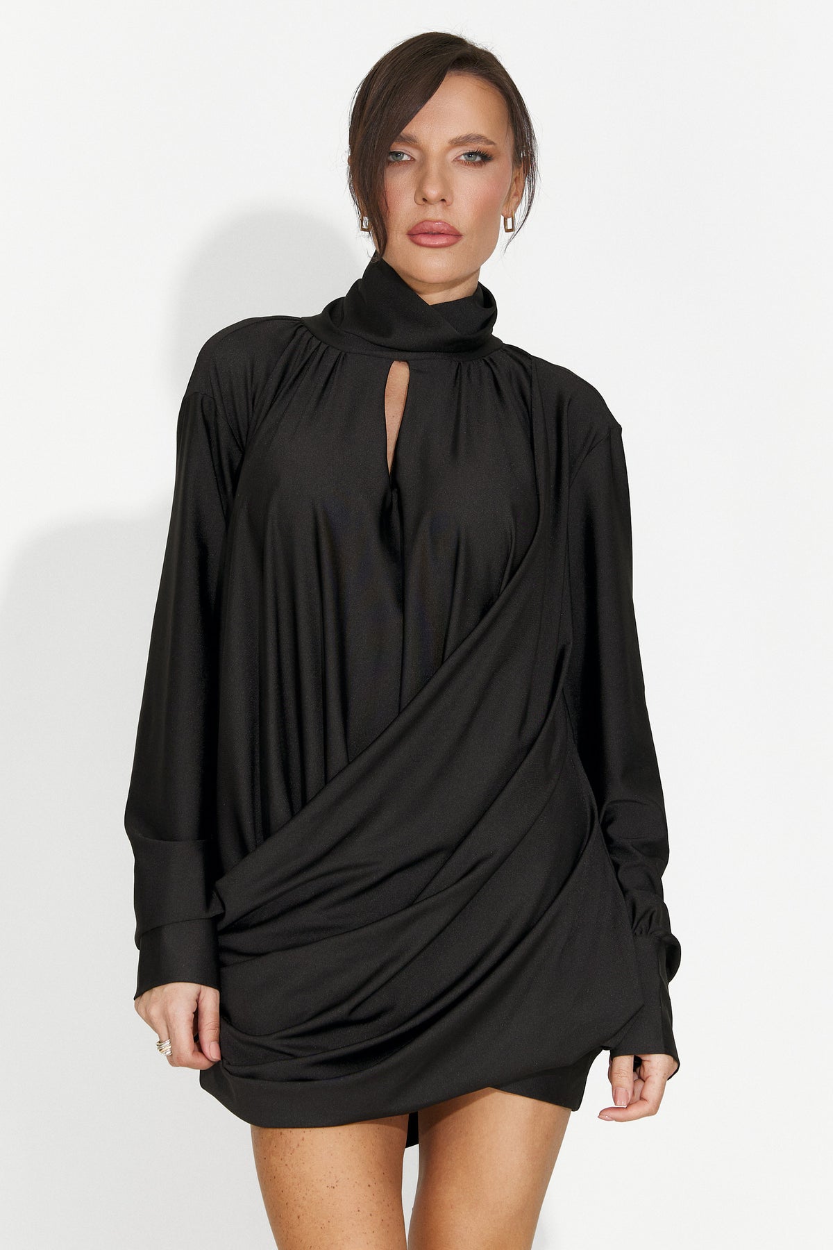 Rochie dama scurta neagra Viardo Bogas, imaginea 8 din 8