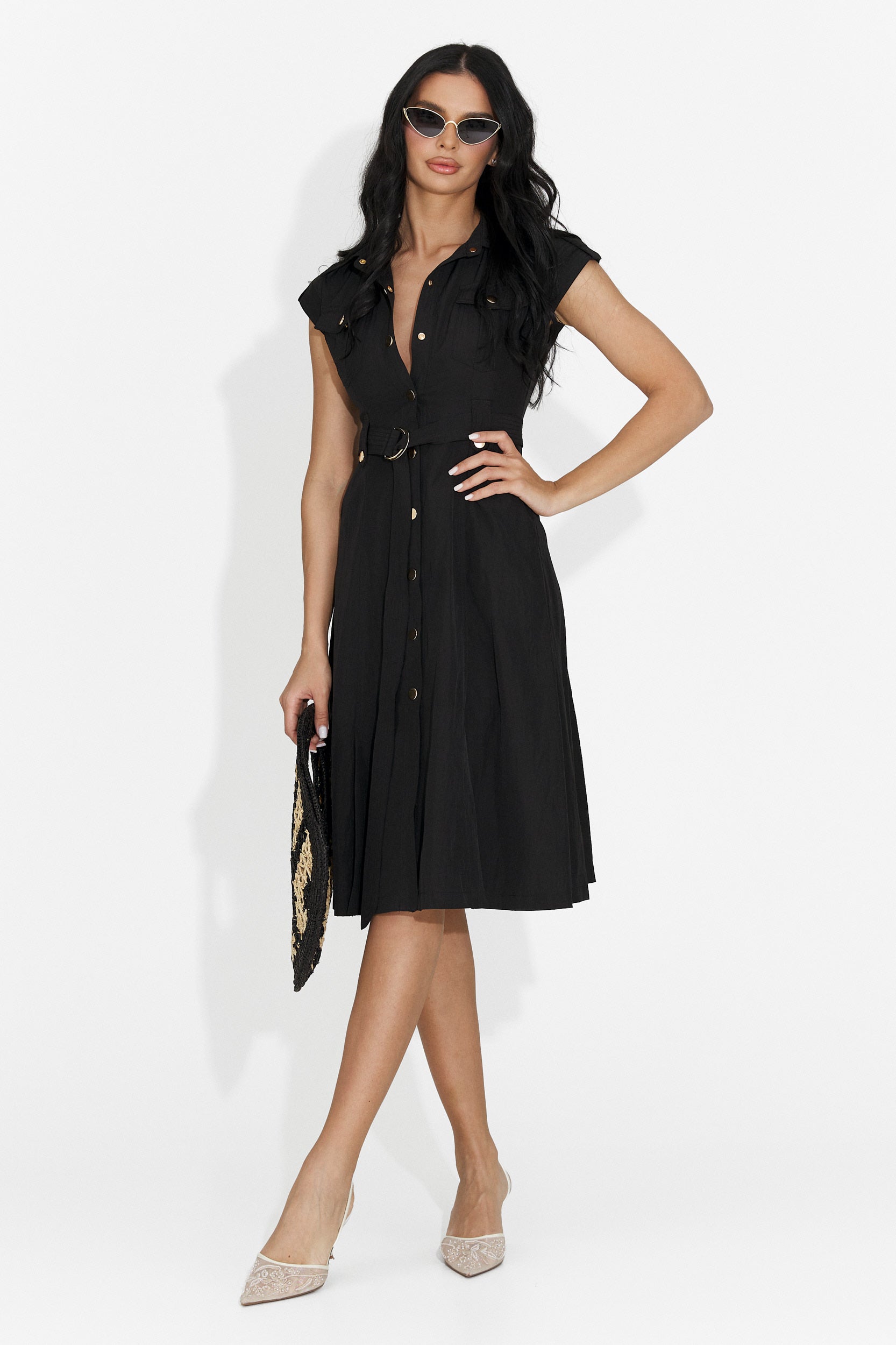 Rochie dama scurta neagra Yaldea Bogas
