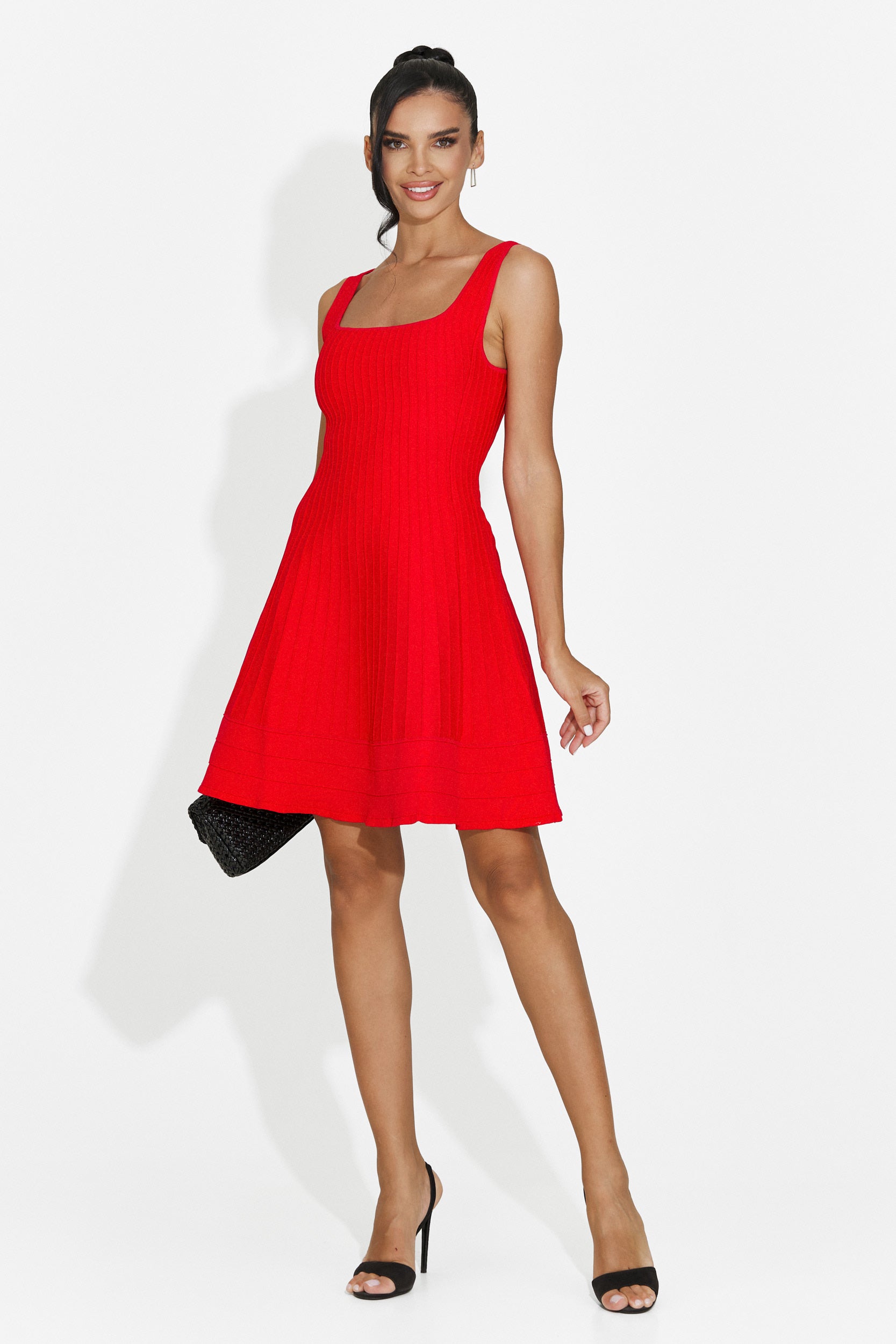Rochie dama scurta rosie Betana Bogas