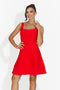 Rochie dama scurta rosie Betana Bogas