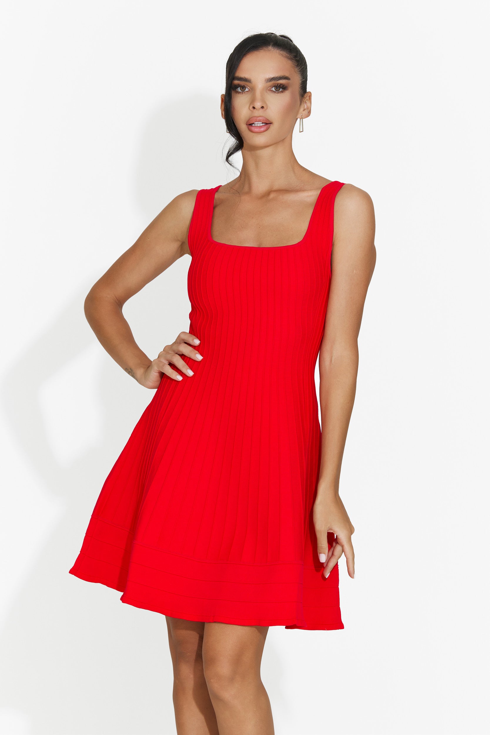 Rochie dama scurta rosie Betana Bogas