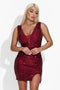 Inchara Bogas Short Red Dress for Ladies