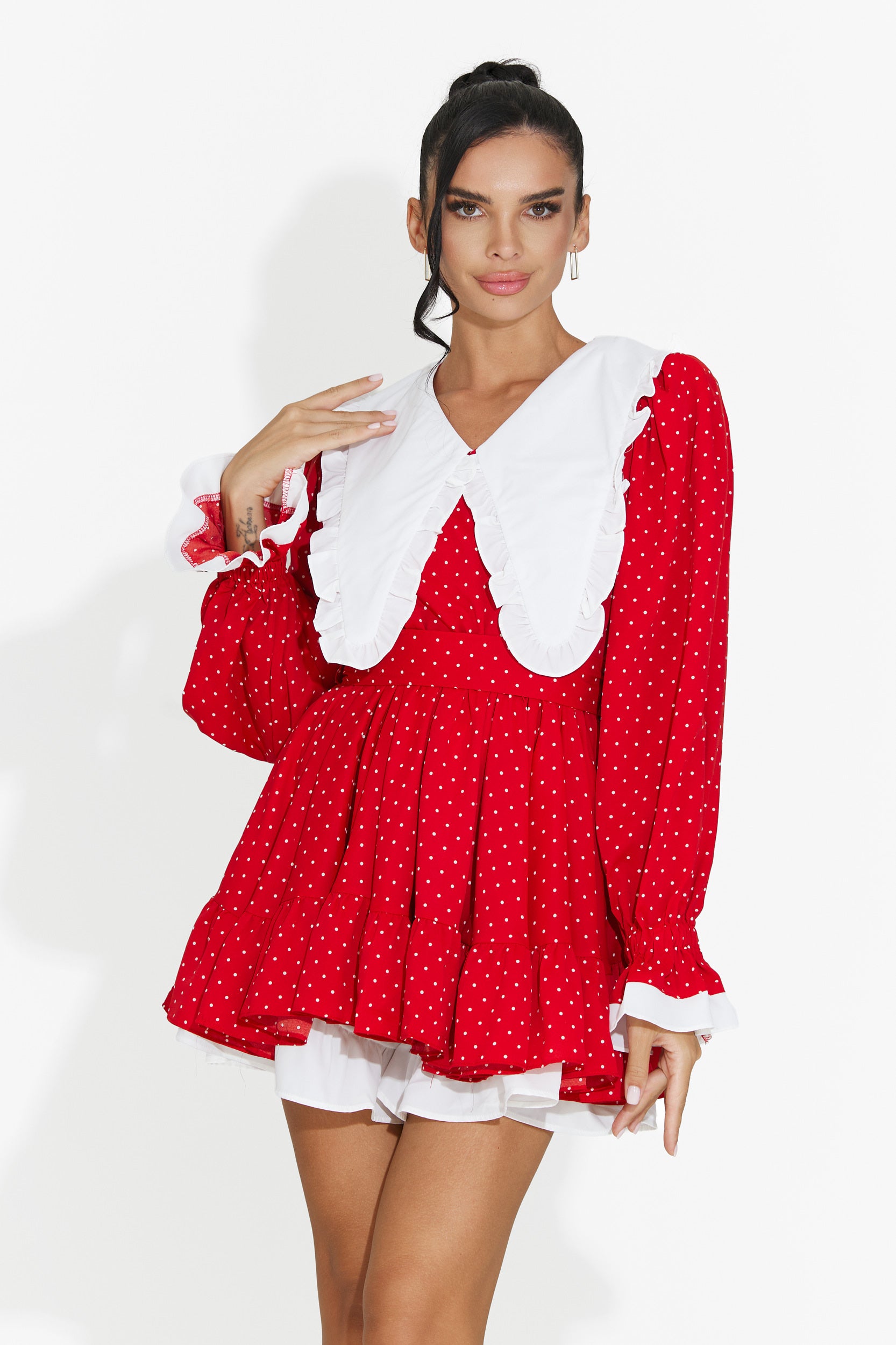 Rochie dama scurta rosie Yucana Bogas