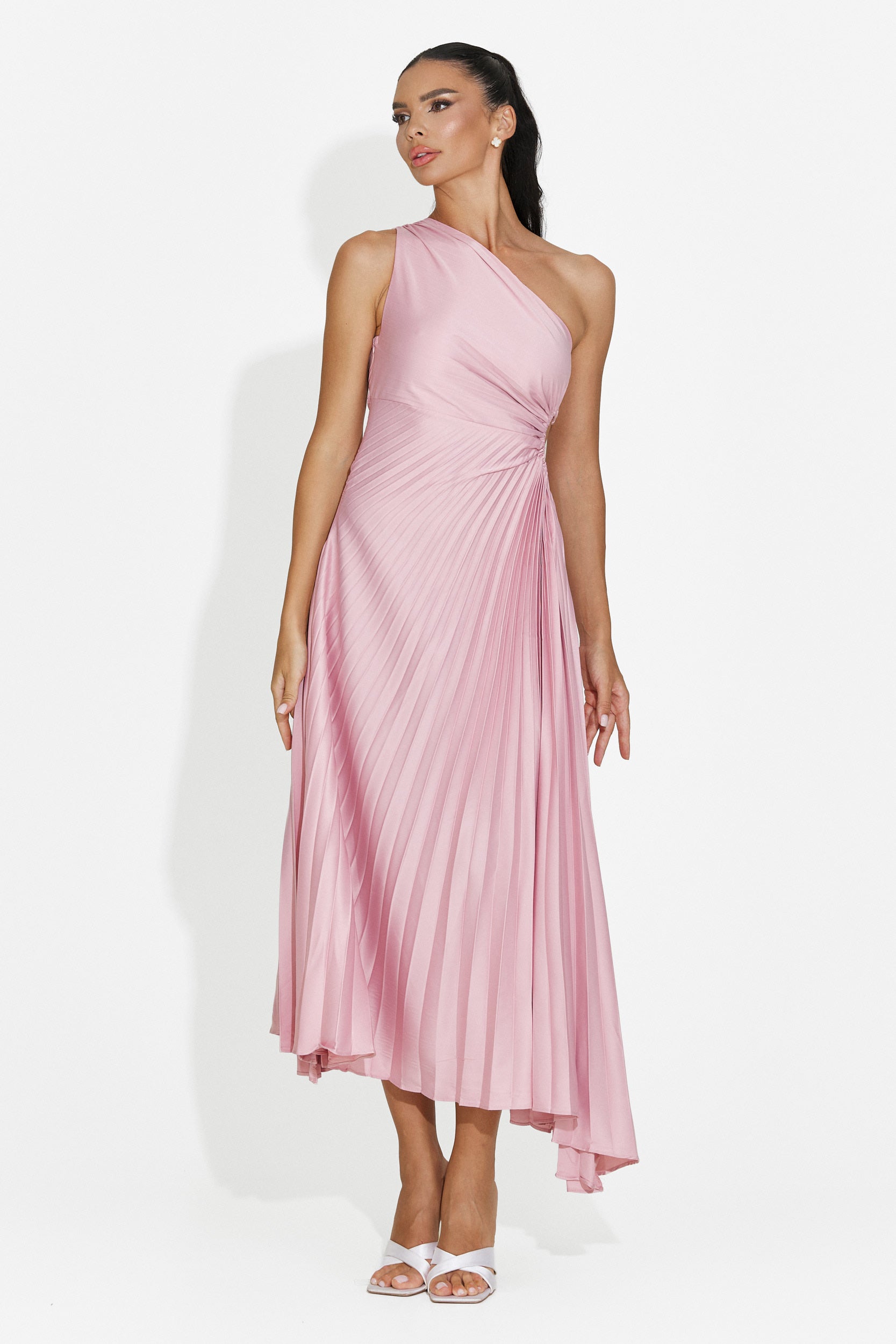 Rochie dama scurta roz Delimia Bogas