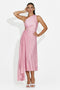 Rochie dama scurta roz Delimia Bogas