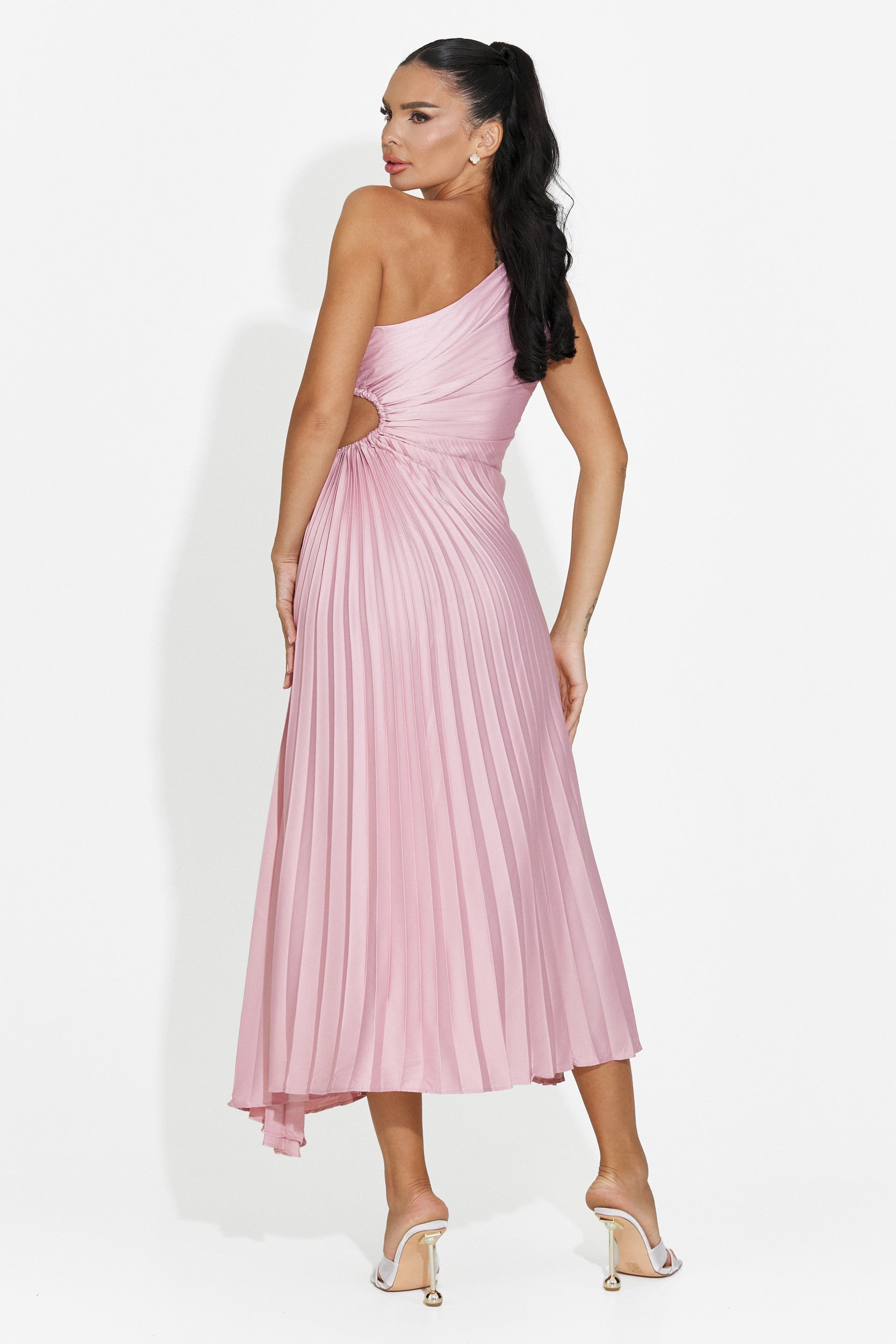 Rochie dama scurta roz Delimia Bogas