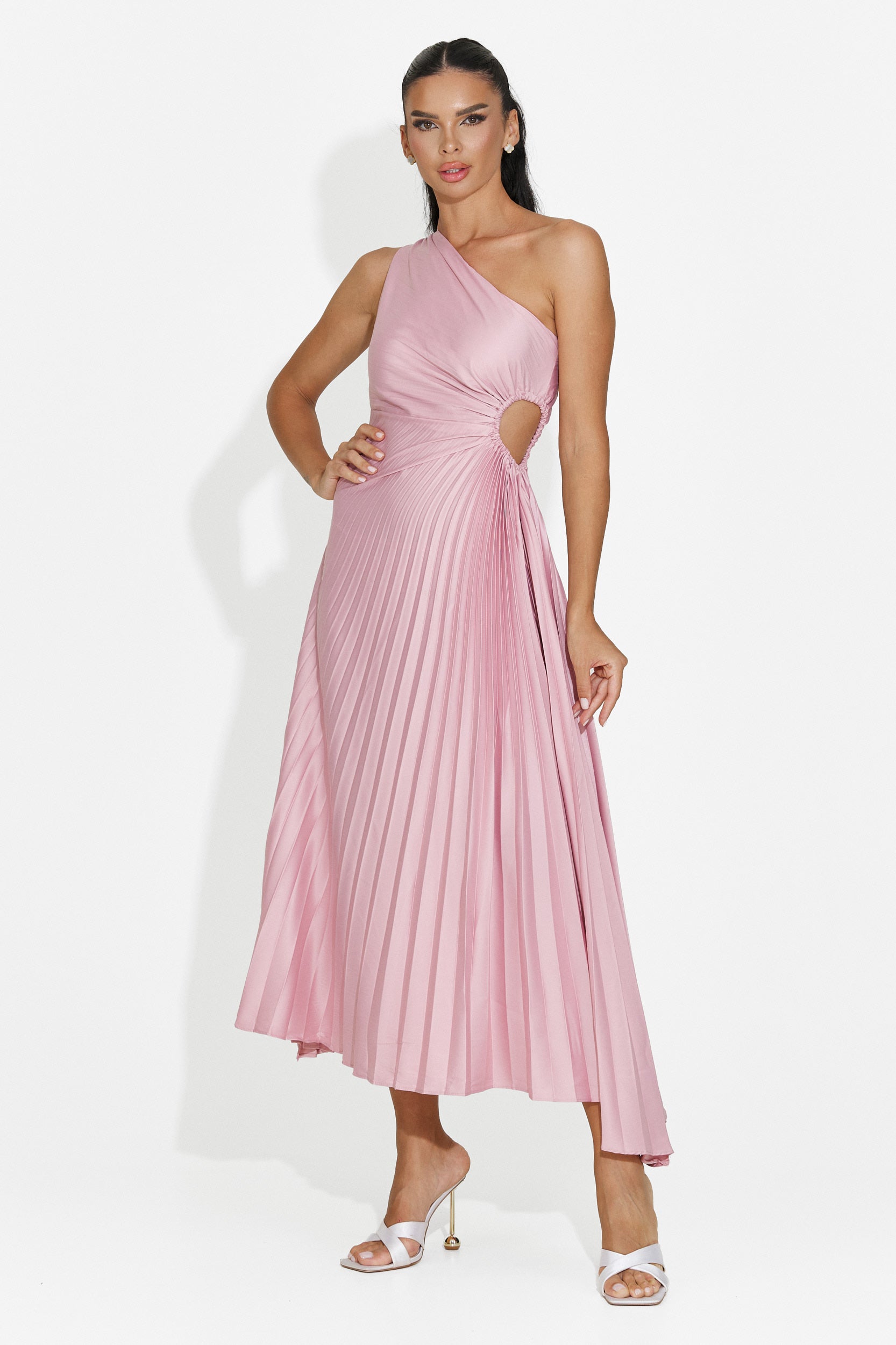 Rochie dama scurta roz Delimia Bogas