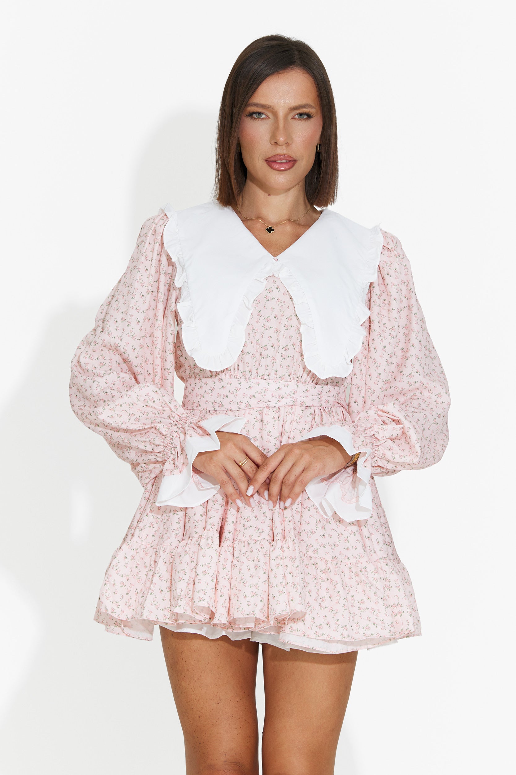 Rochie dama scurta roz Trivaya Bogas
