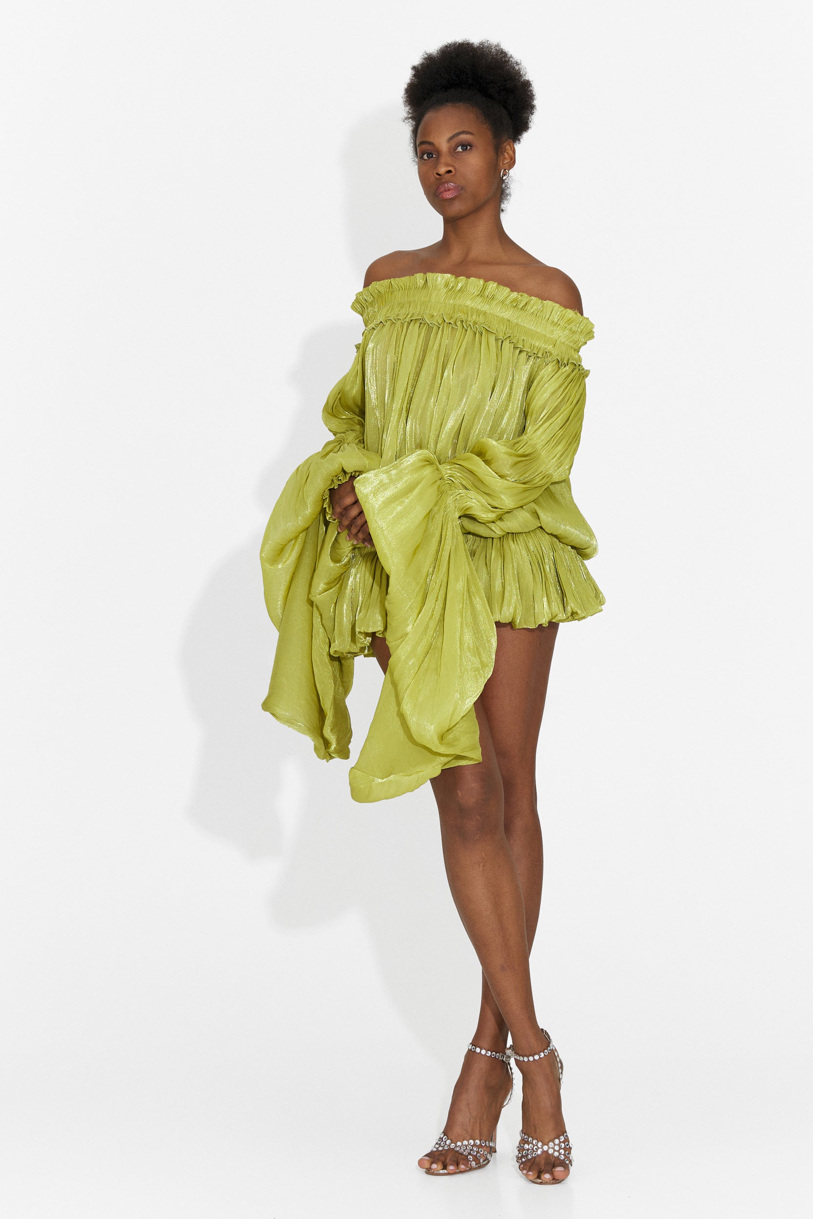 Rochie dama scurta verde Myara Bogas