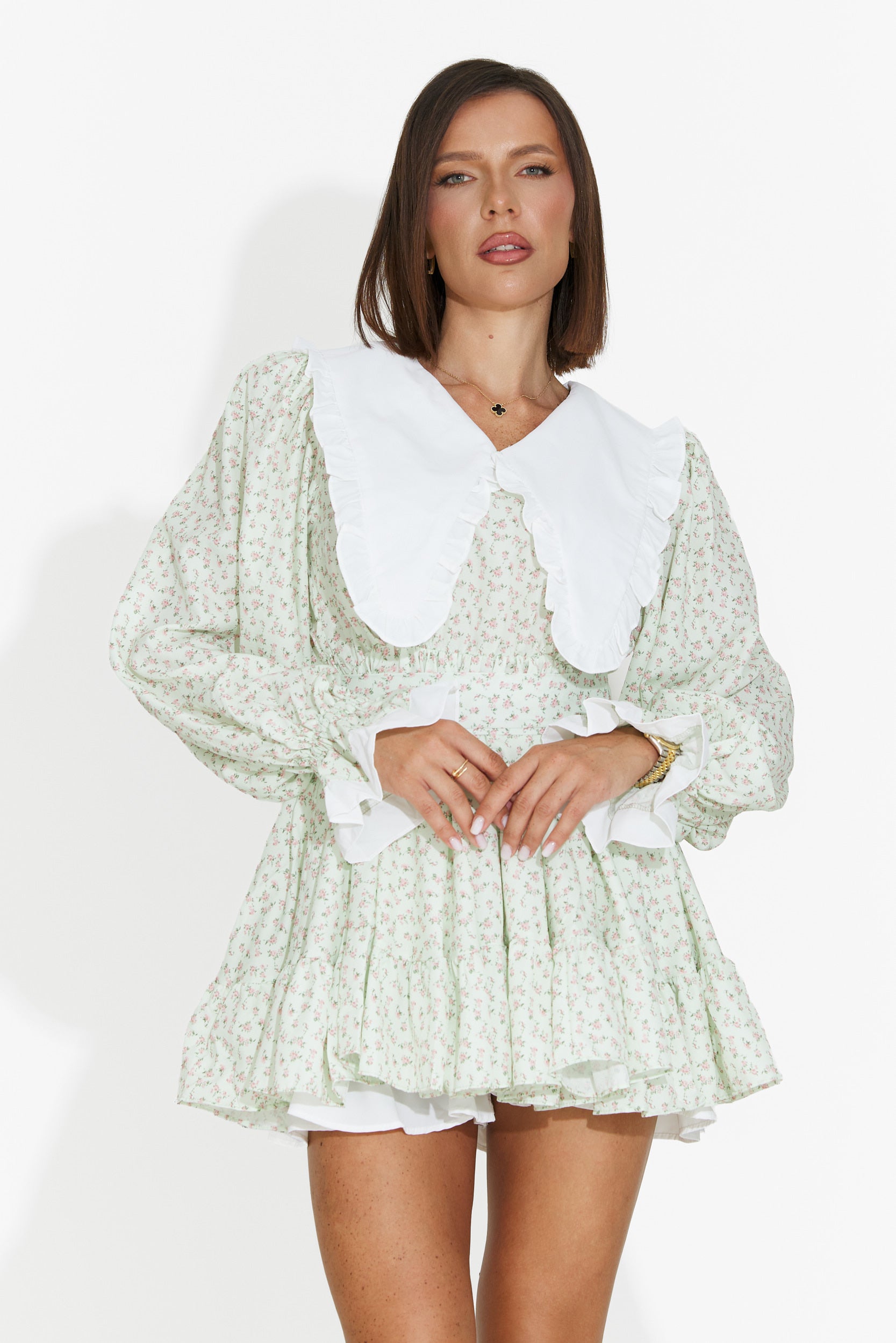 Rochie dama scurta verde Trivaya Bogas