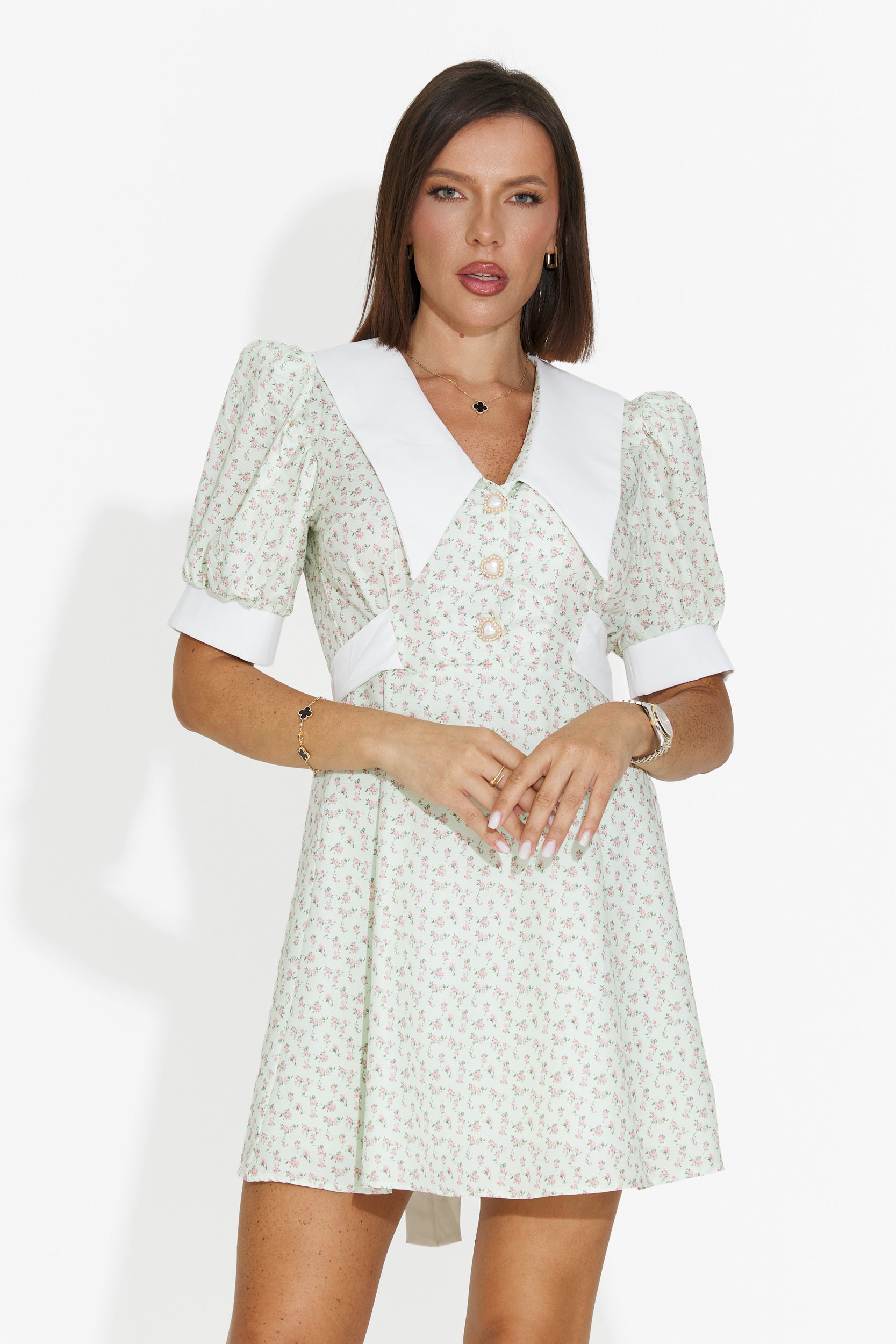 Rochie dama scurta verde Zurlia Bogas