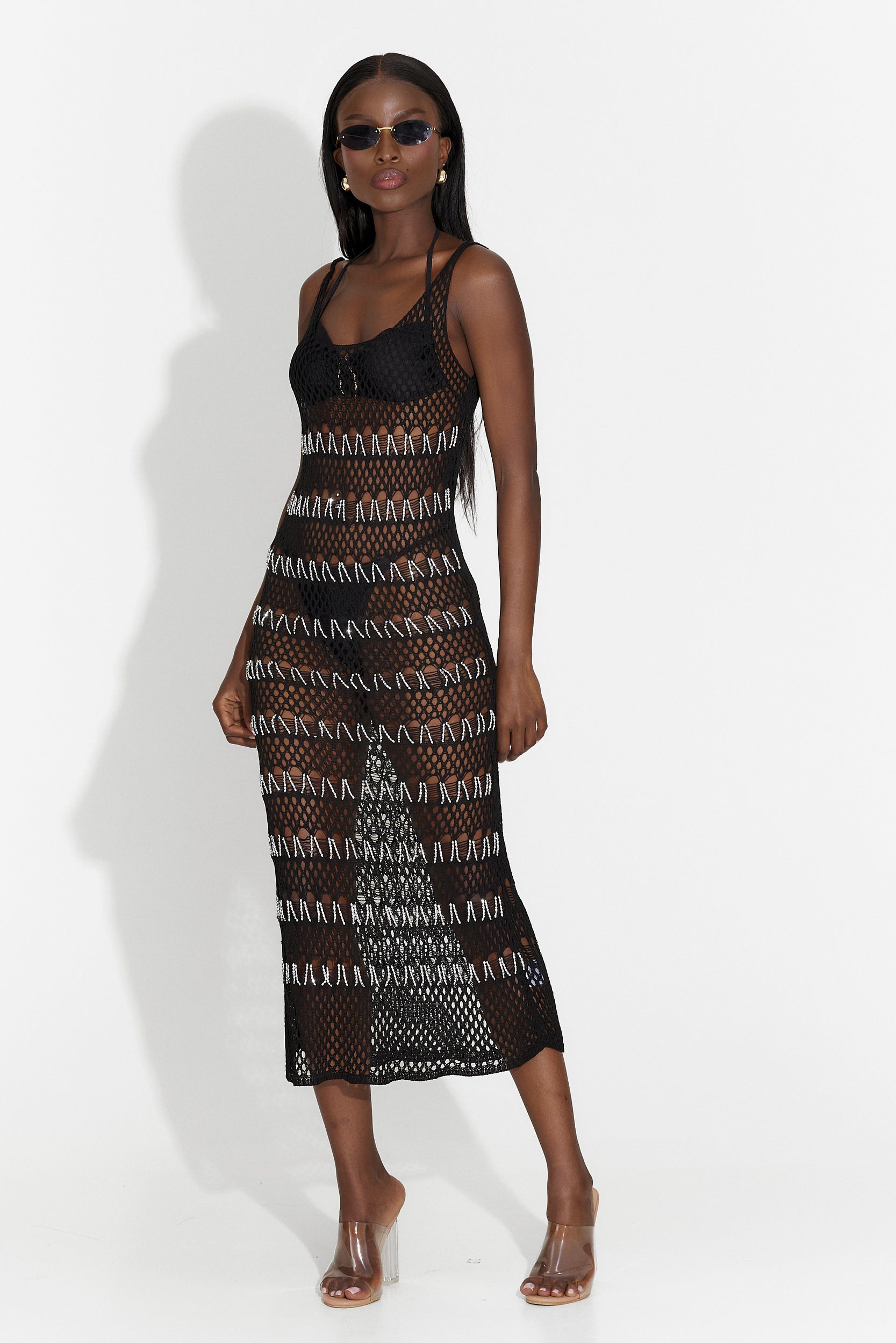 Rochie de plaja neagra Harieta Bogas