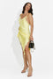 Rochie furou scurta galbena Alezia Bogas