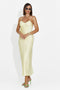 Rochie furou scurta galbena Ivorya Bogas