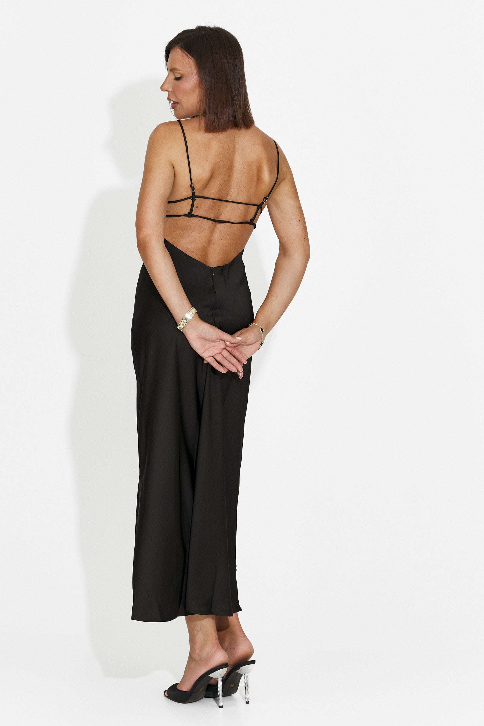 Rochie furou scurta neagra Ivorya Bogas