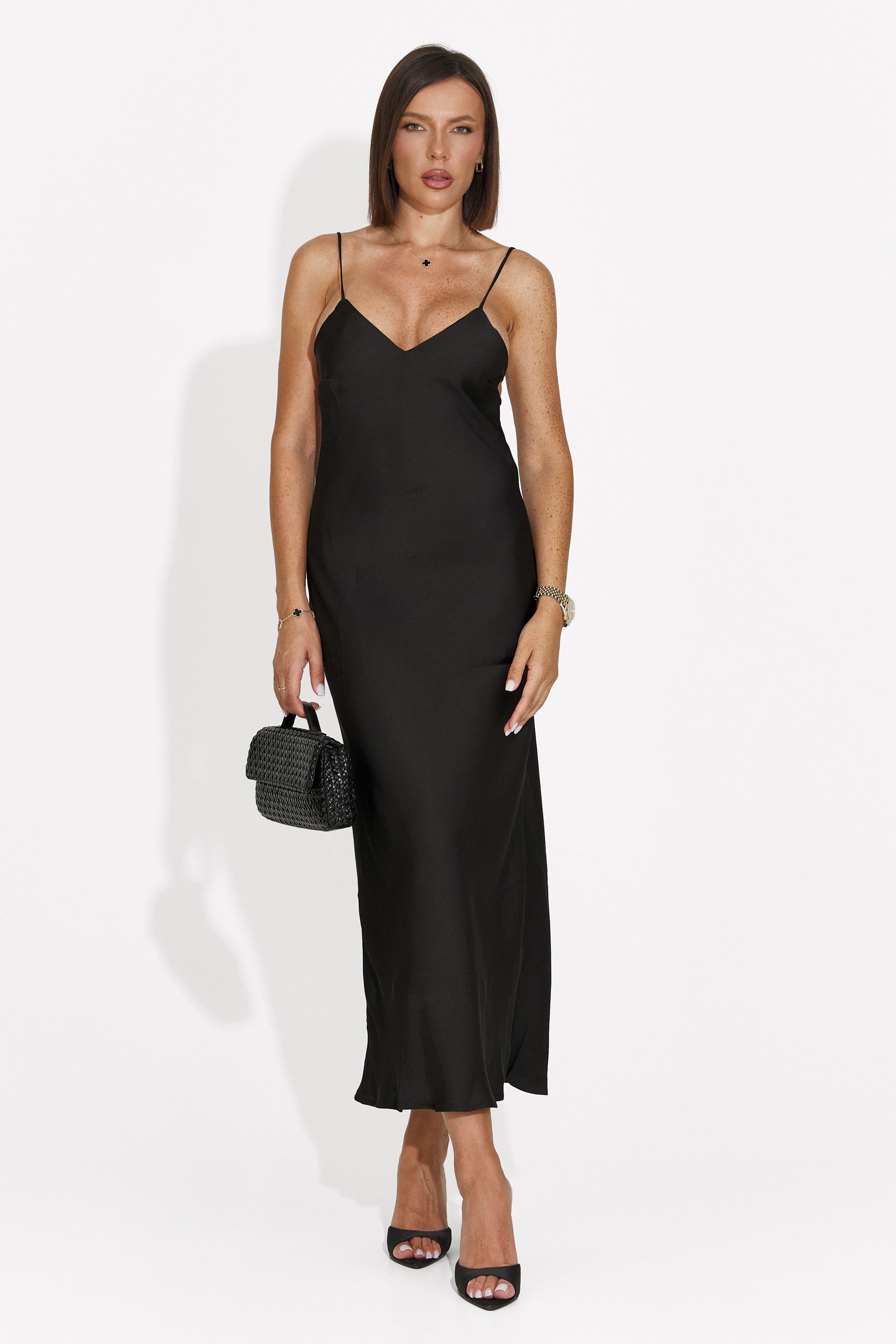 Rochie furou scurta neagra Ivorya Bogas