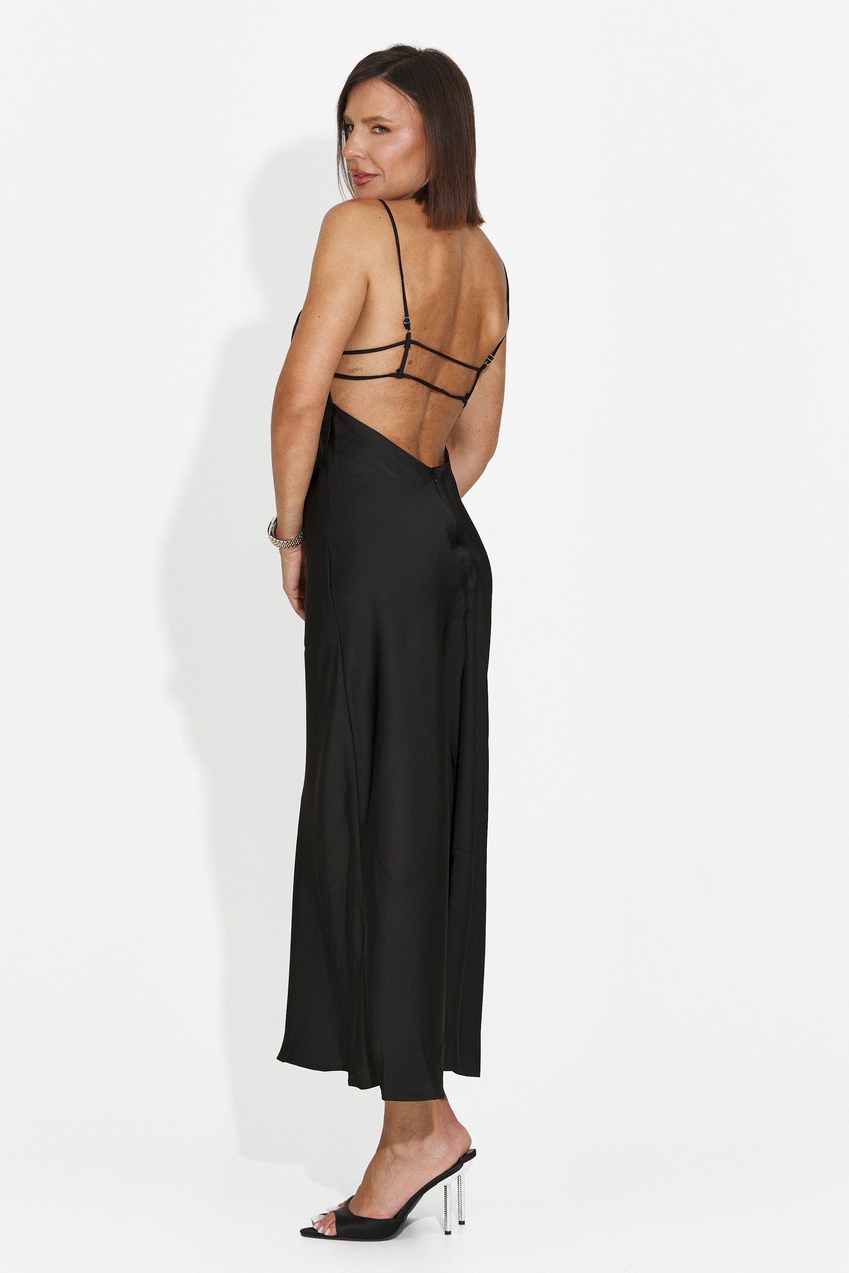 Rochie furou scurta neagra Ivorya Bogas