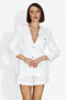 Sacou dama elegant alb Verbana Bogas