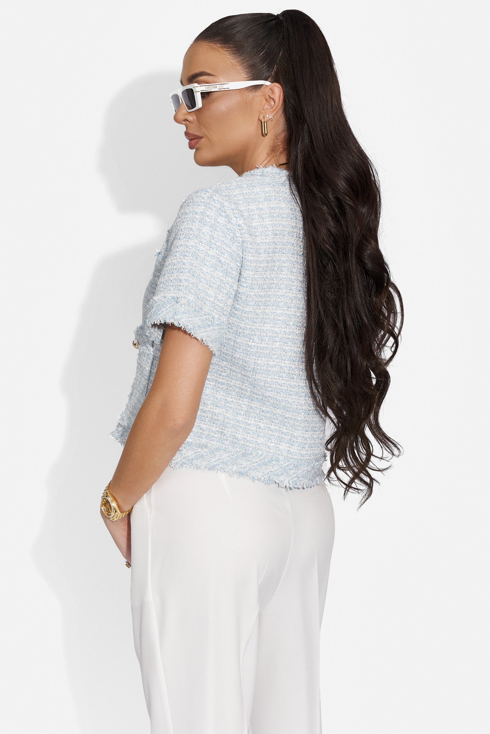 Sacou dama elegant bleu Unablety Bogas