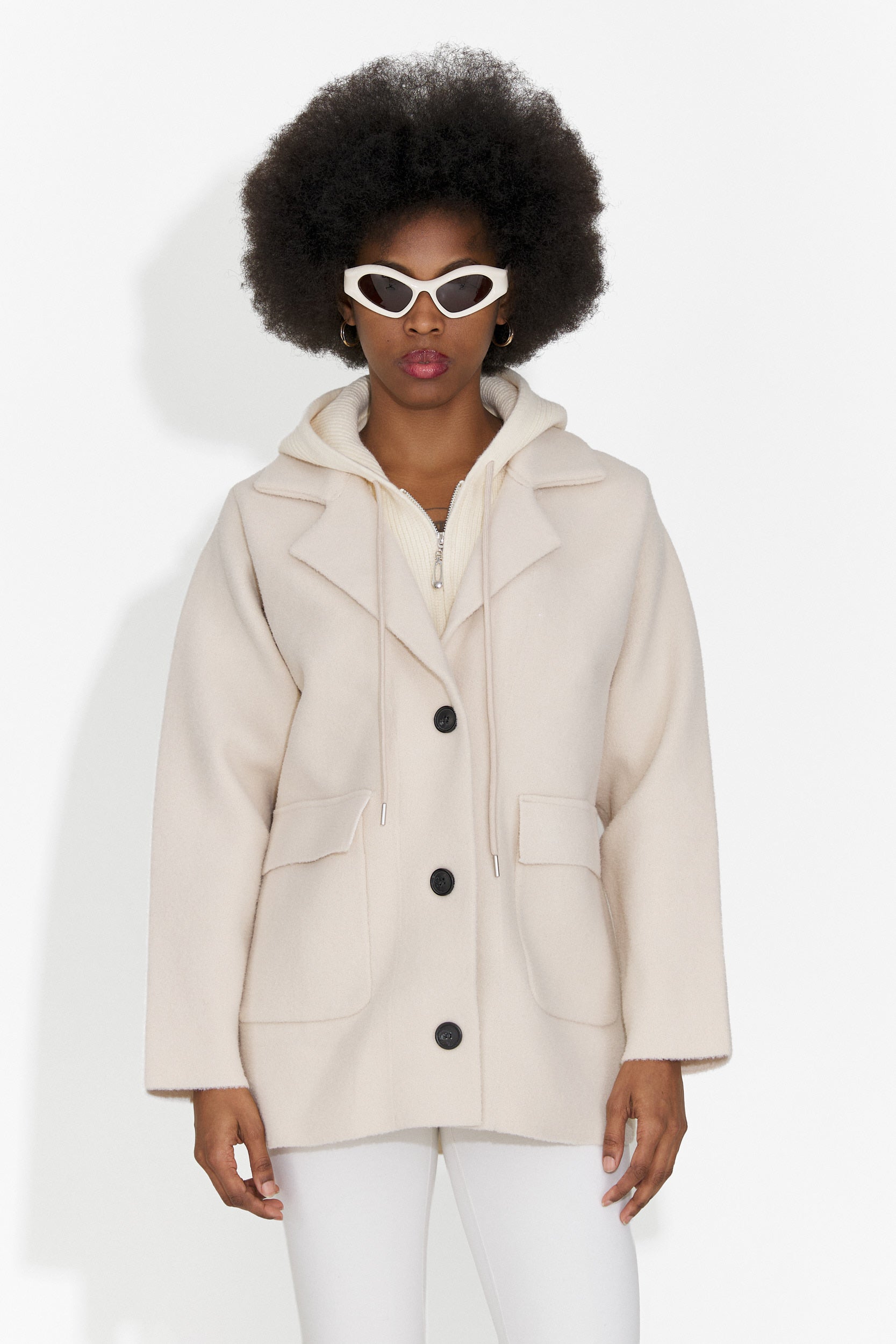 Sacou dama elegant crem Veleta Bogas