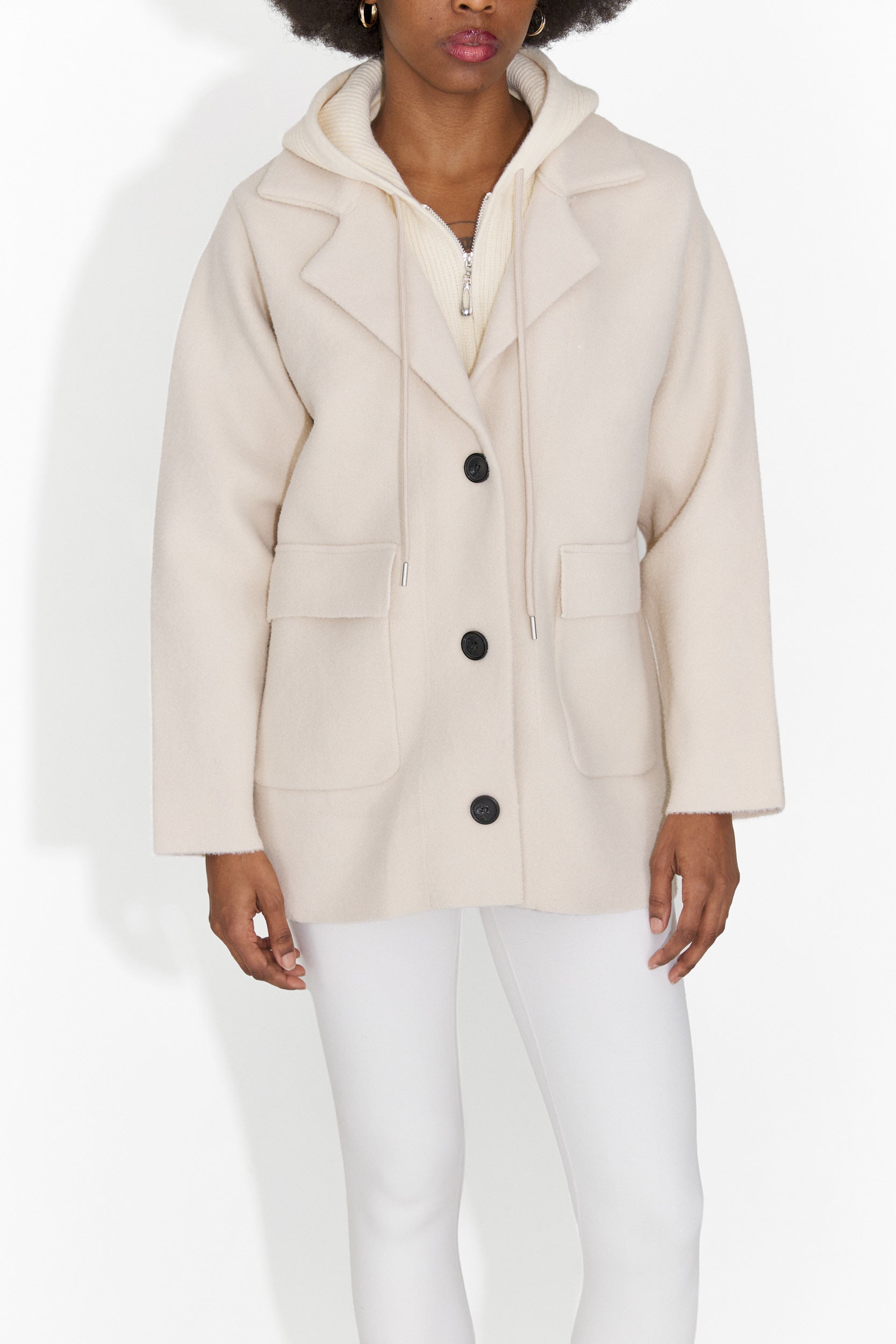 Sacou dama elegant crem Veleta Bogas