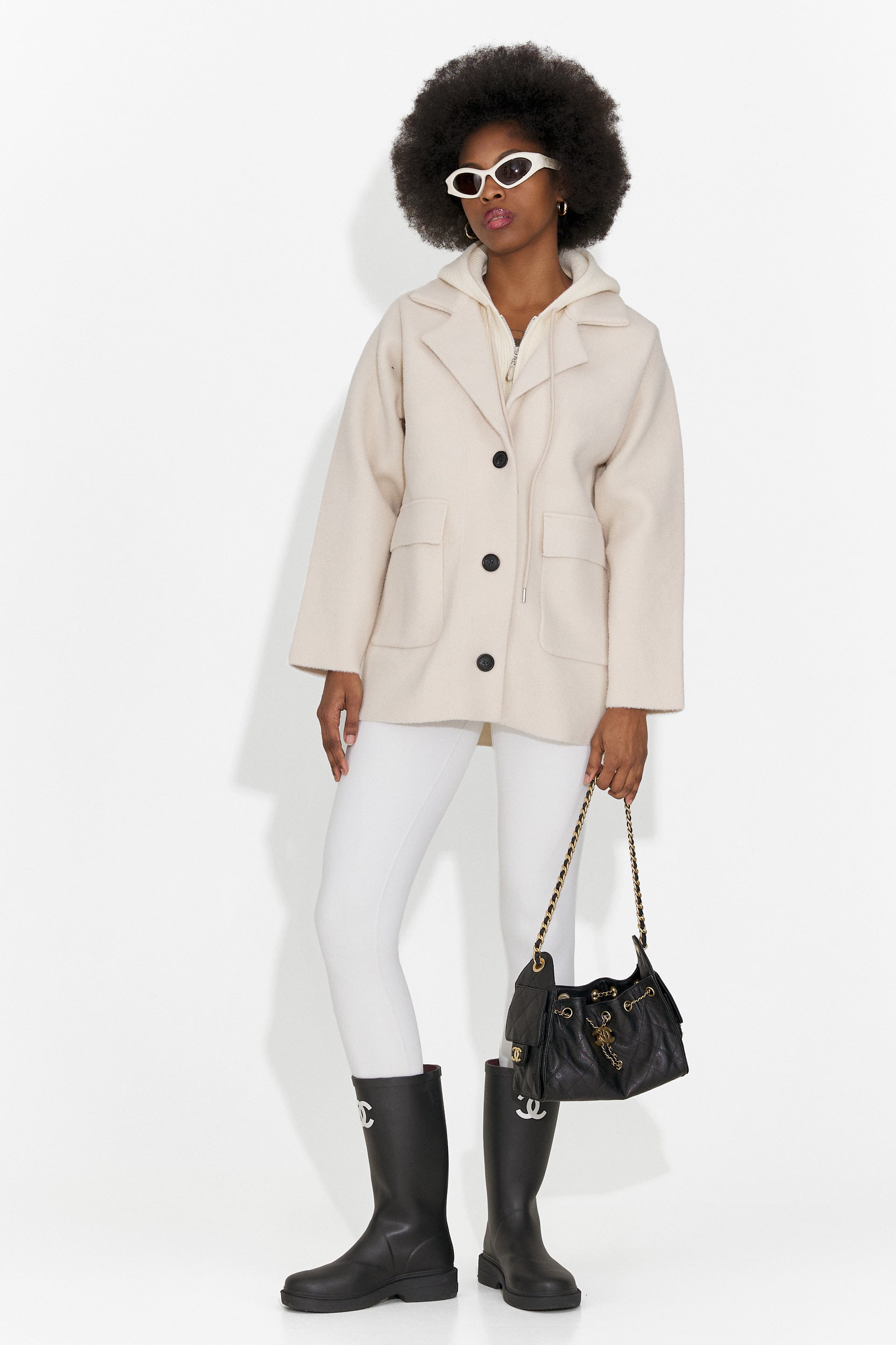 Sacou dama elegant crem Veleta Bogas