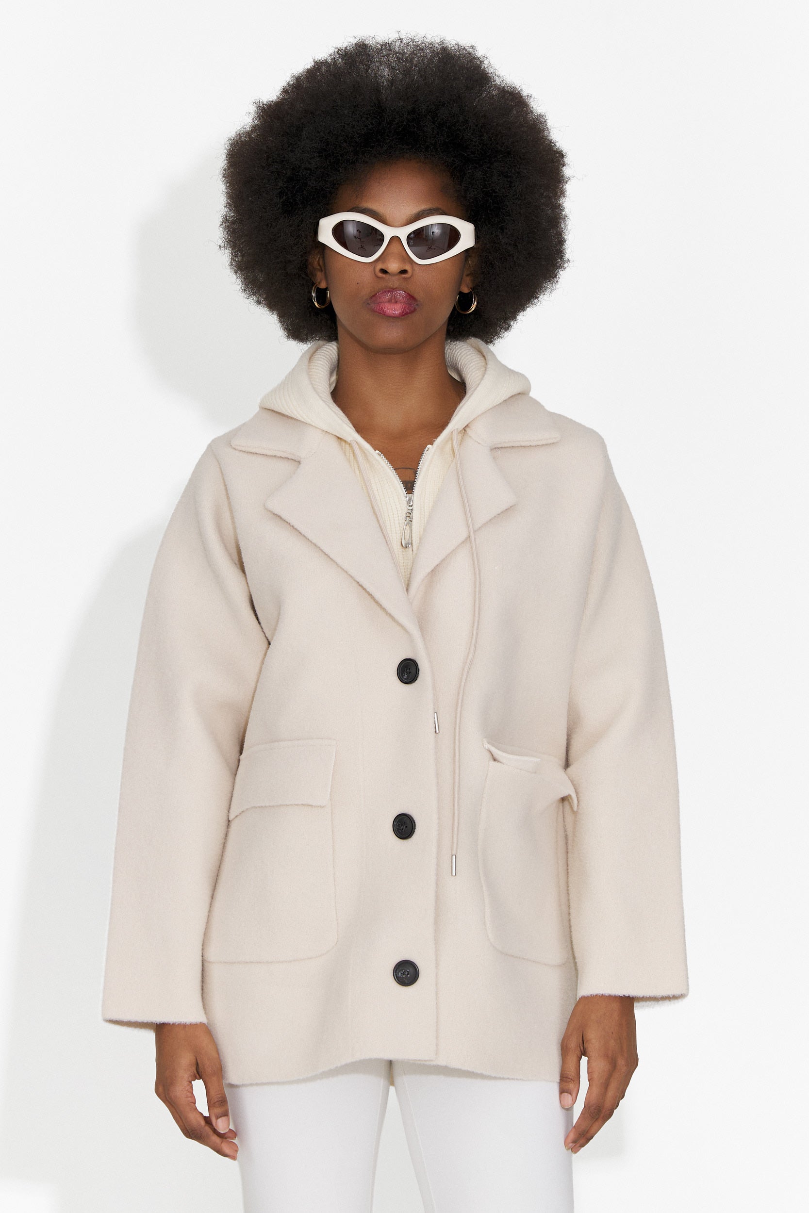 Sacou dama elegant crem Veleta Bogas