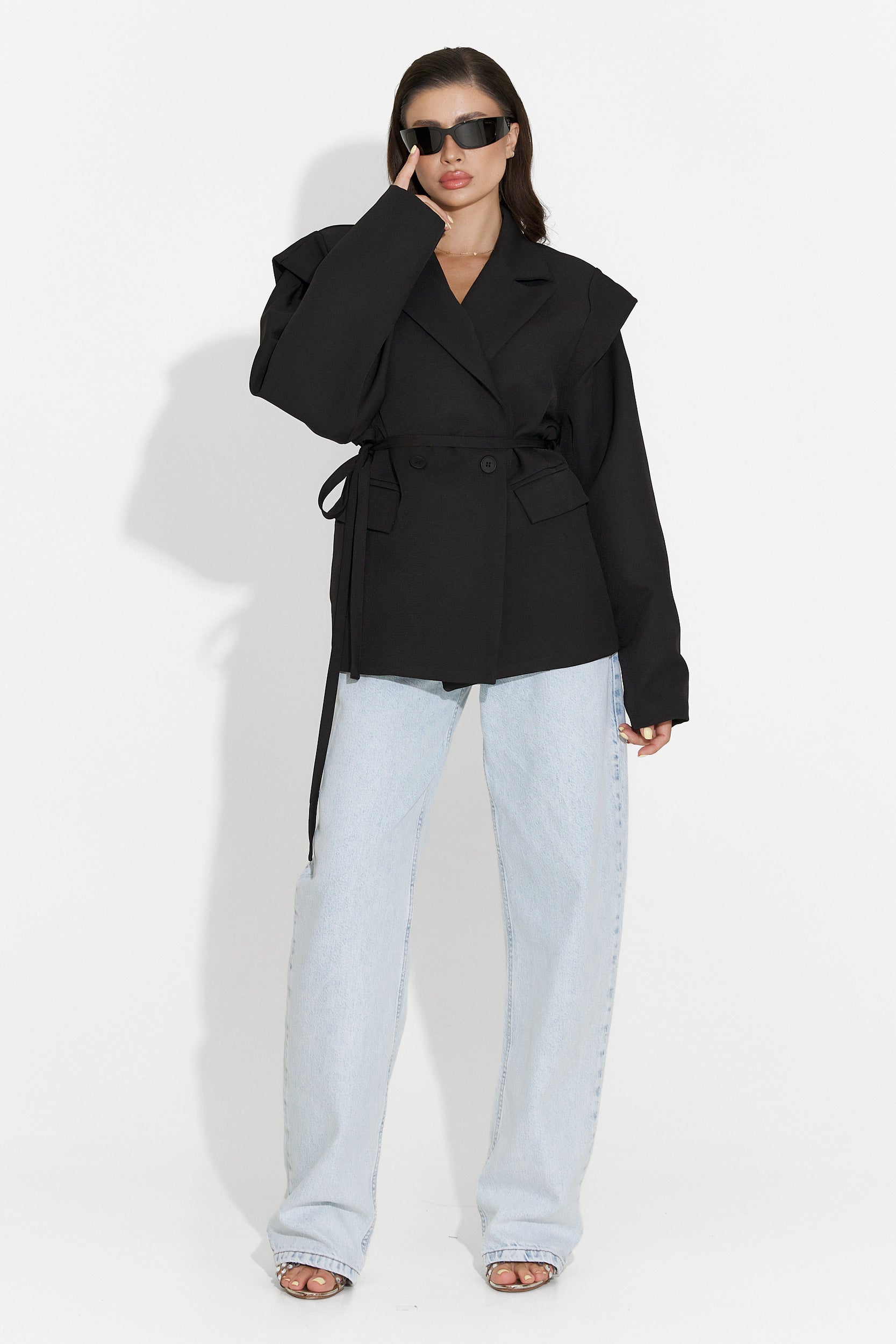 Sacou dama elegant negru Ariah Bogas