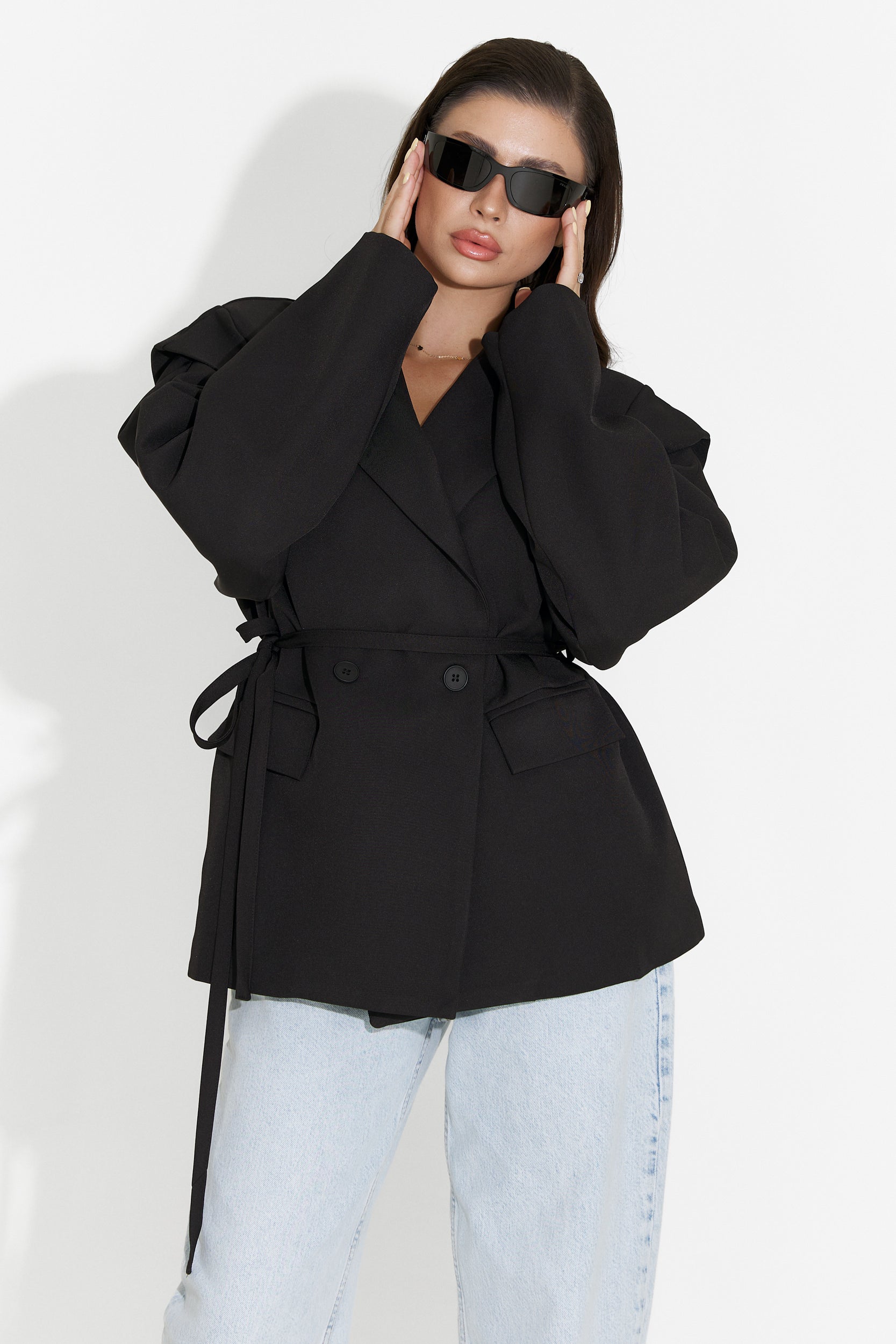 Sacou dama elegant negru Ariah Bogas
