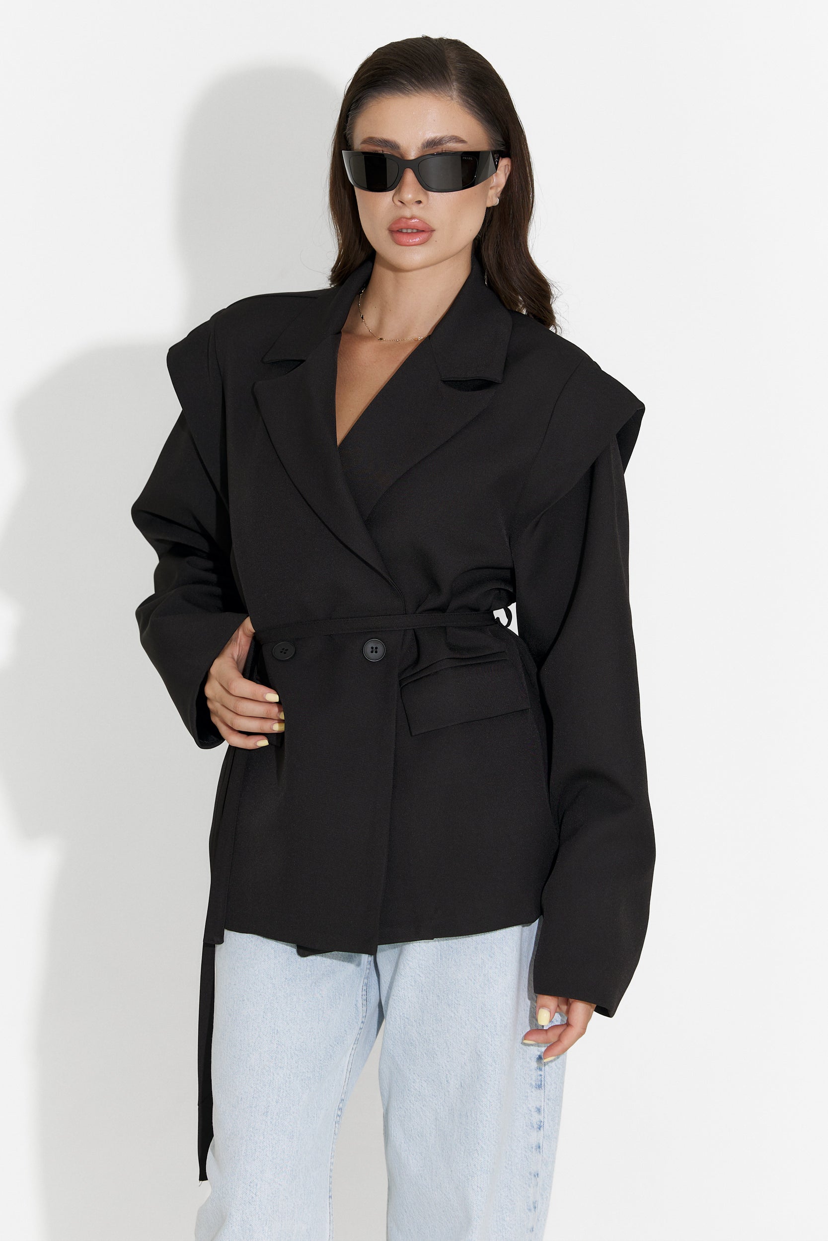 Sacou dama elegant negru Ariah Bogas