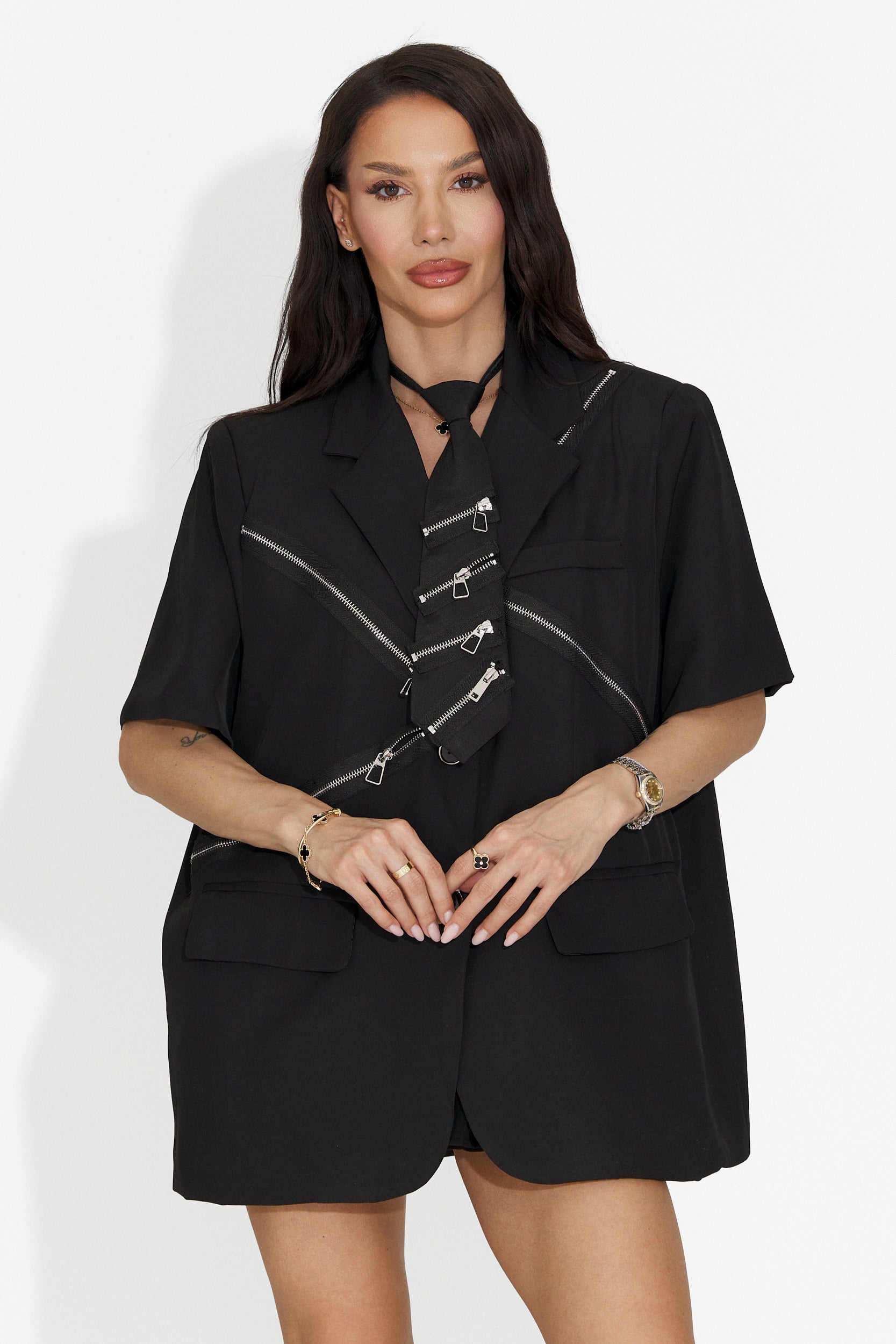 Sacou dama elegant negru Fogi Bogas