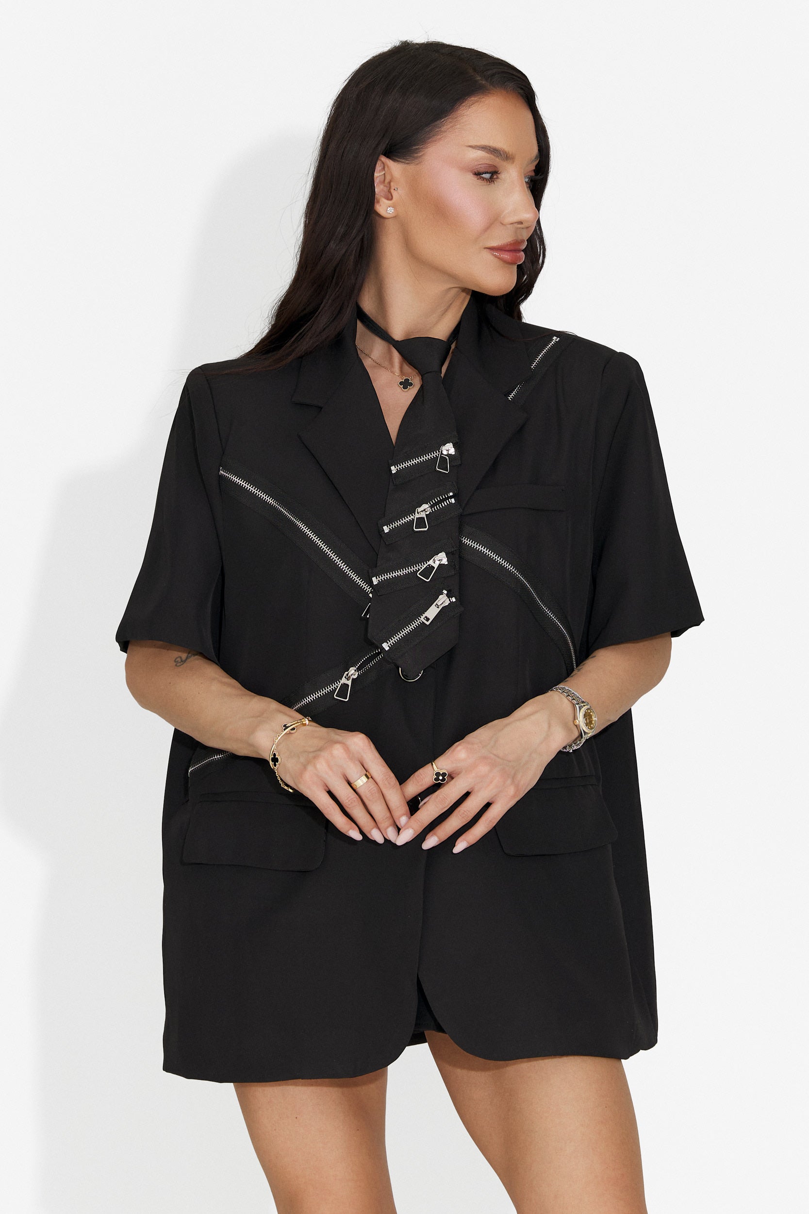 Sacou dama elegant negru Fogi Bogas