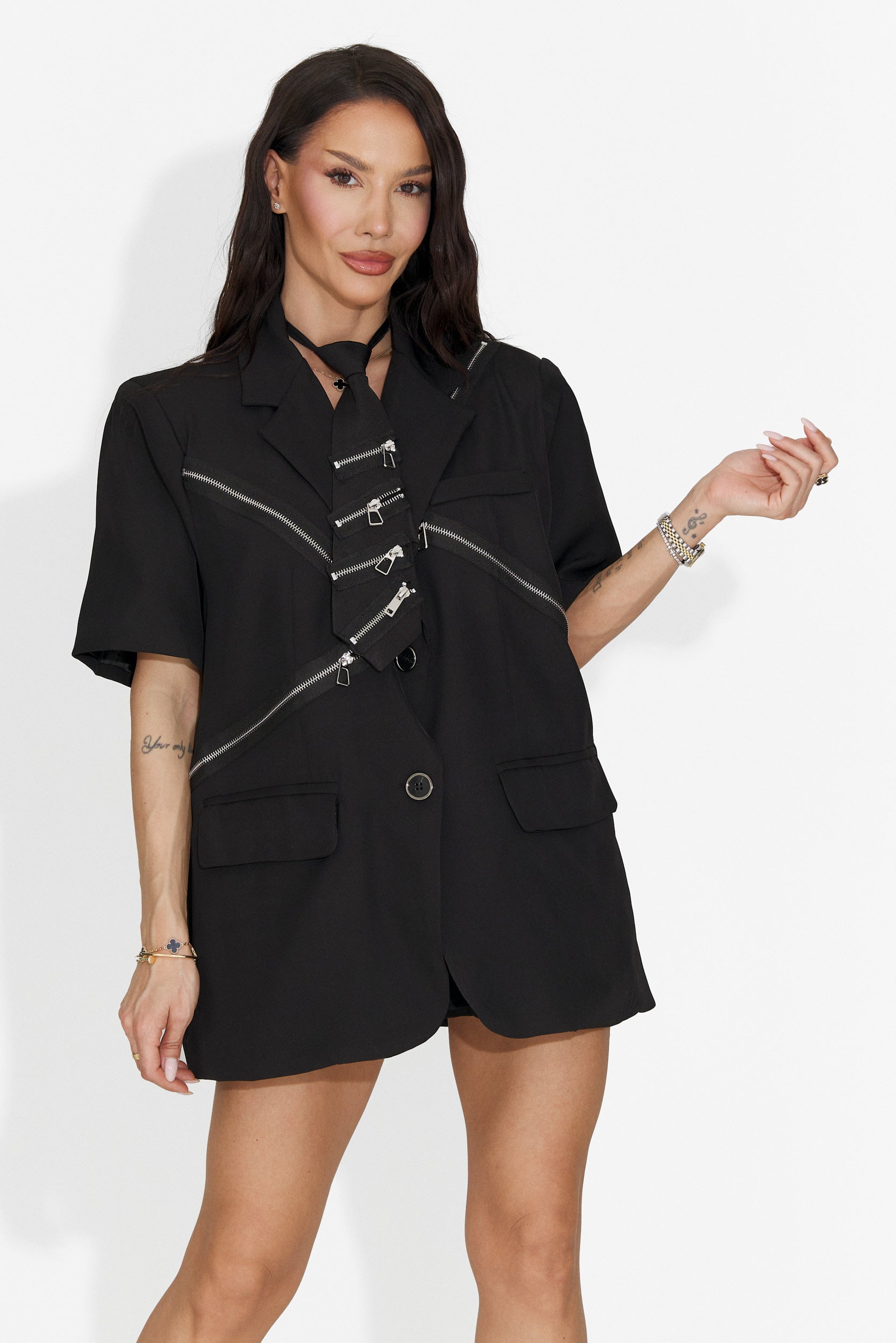 Sacou dama elegant negru Fogi Bogas