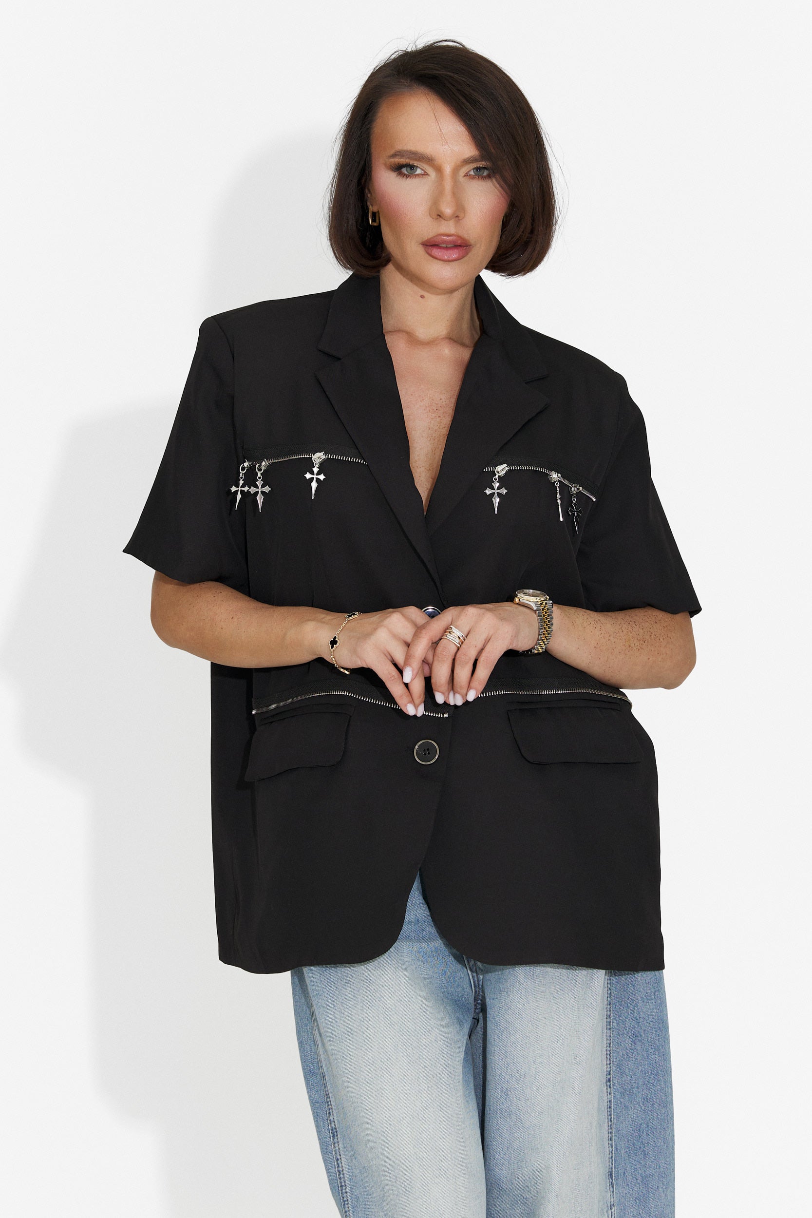 Sacou dama elegant negru Gate Bogas